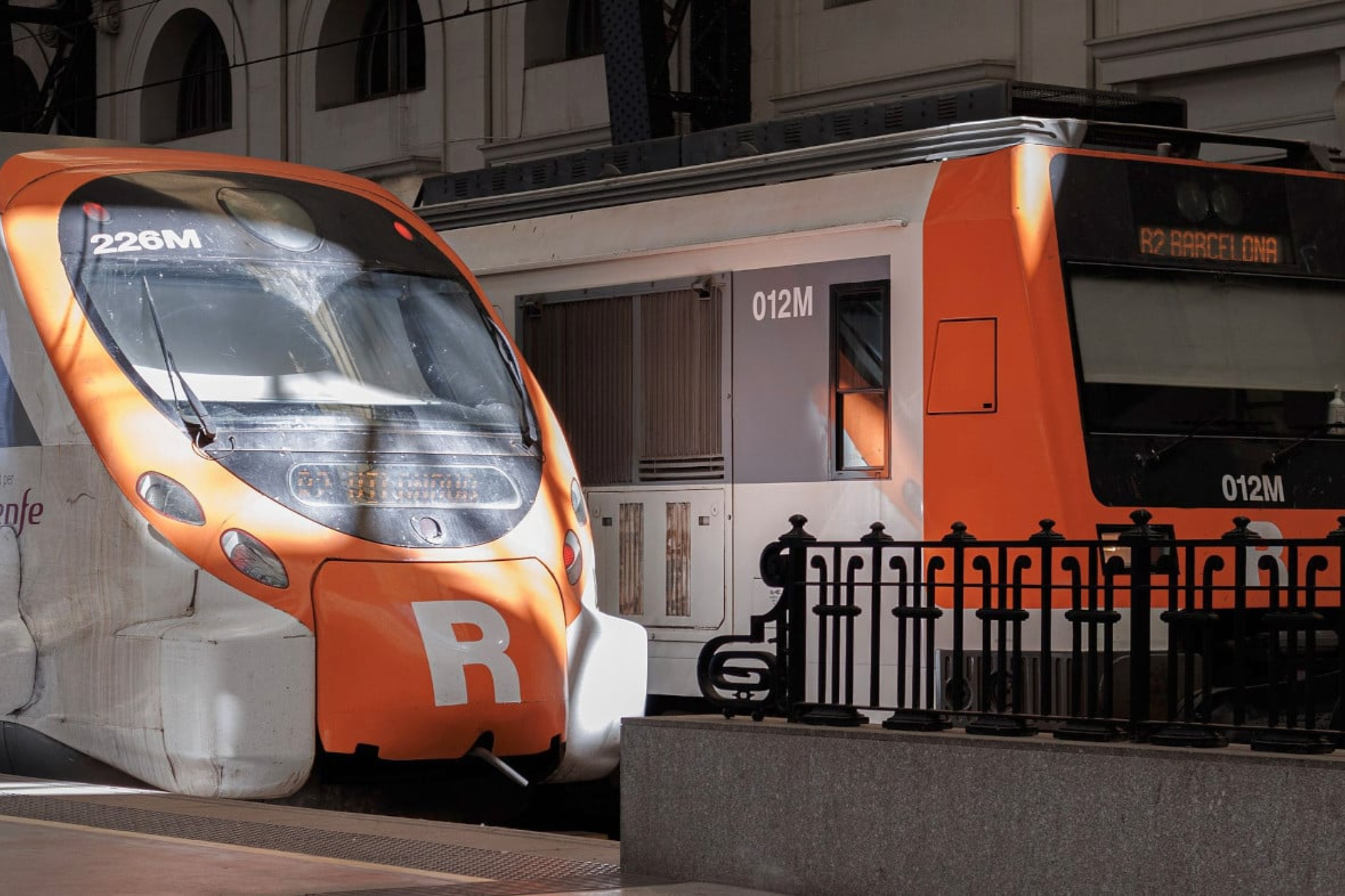 Dos trenes de Rodalies. EFE