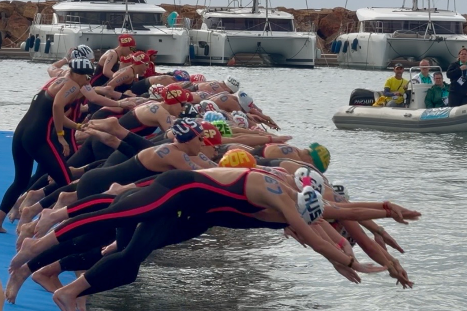 Inicio 10K femenino Copa del Mundo Aguas Abiertas Ibiza 2026