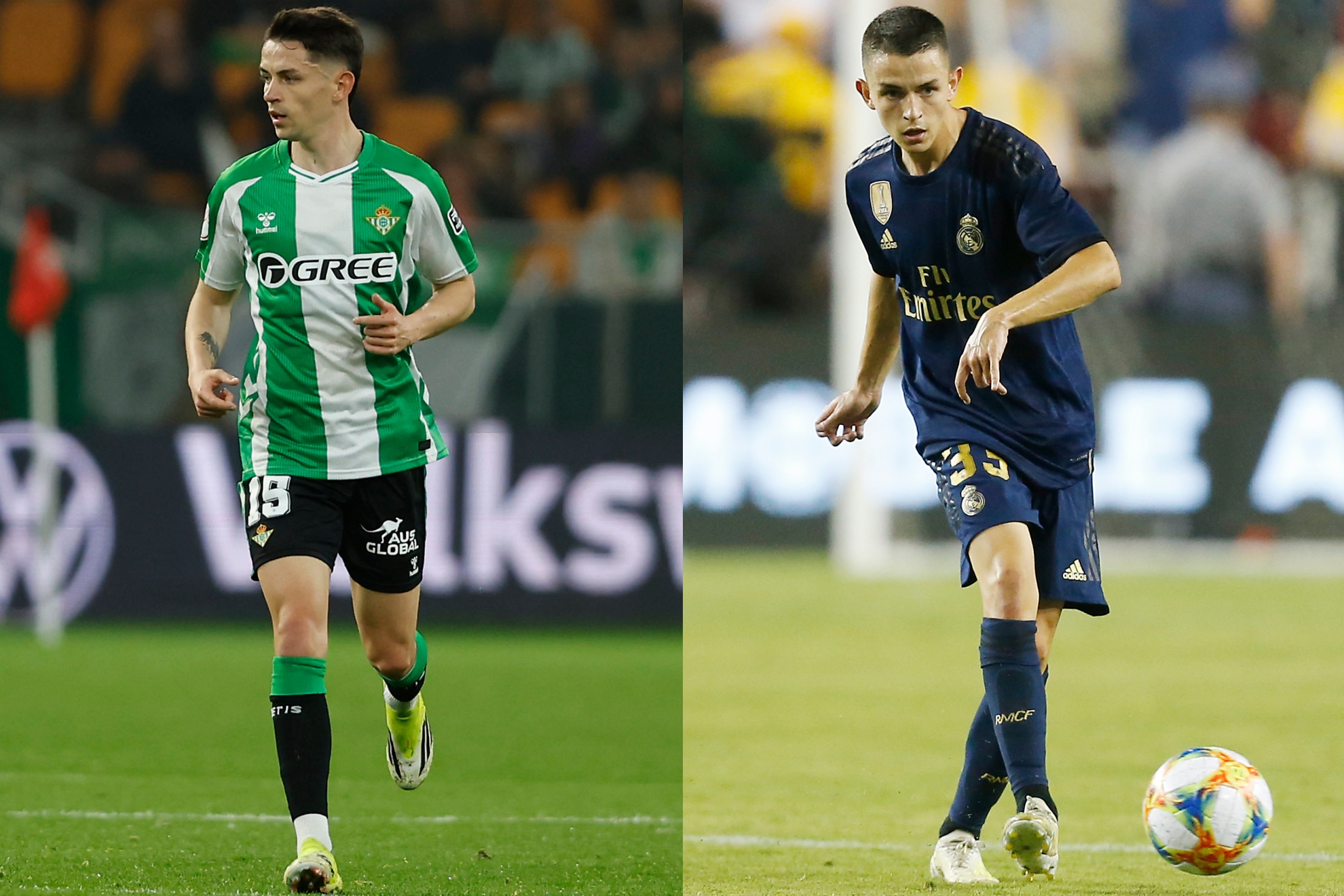 Fidalgo, en sus etapas en el Betis y el Real Madrid