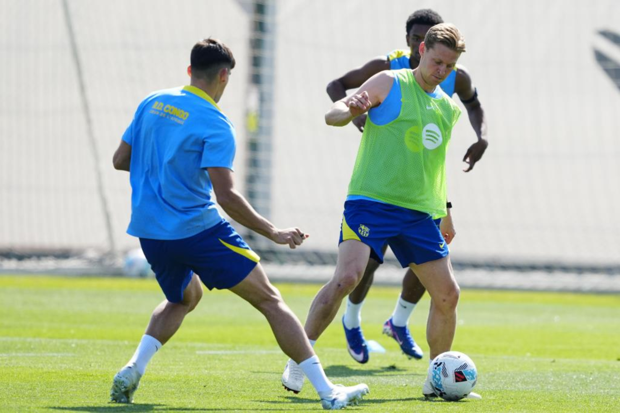 Imagen de archivo de un entrenamiento del Barcelona.