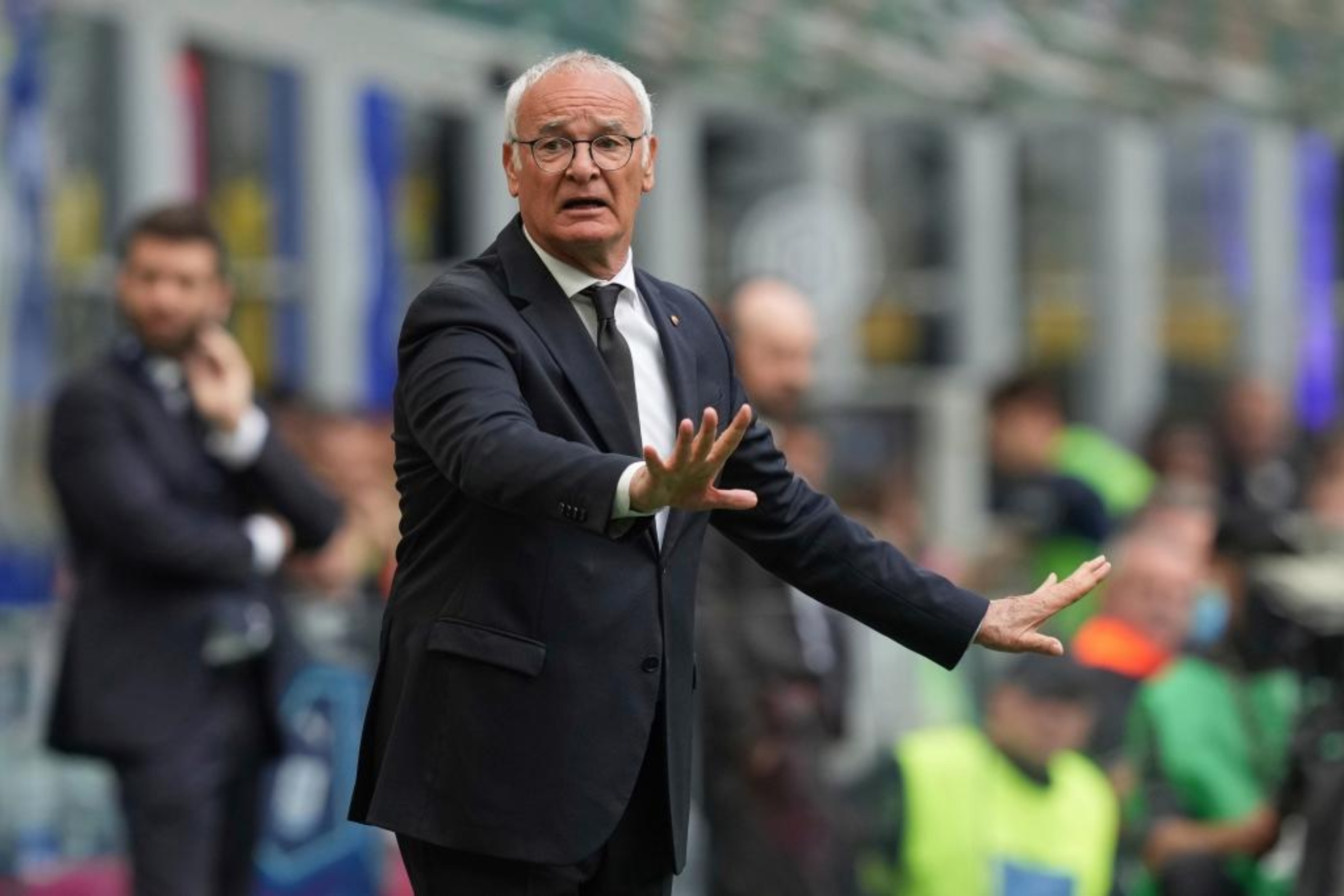 Claudio Ranieri, en un partido entre Inter y Roma.