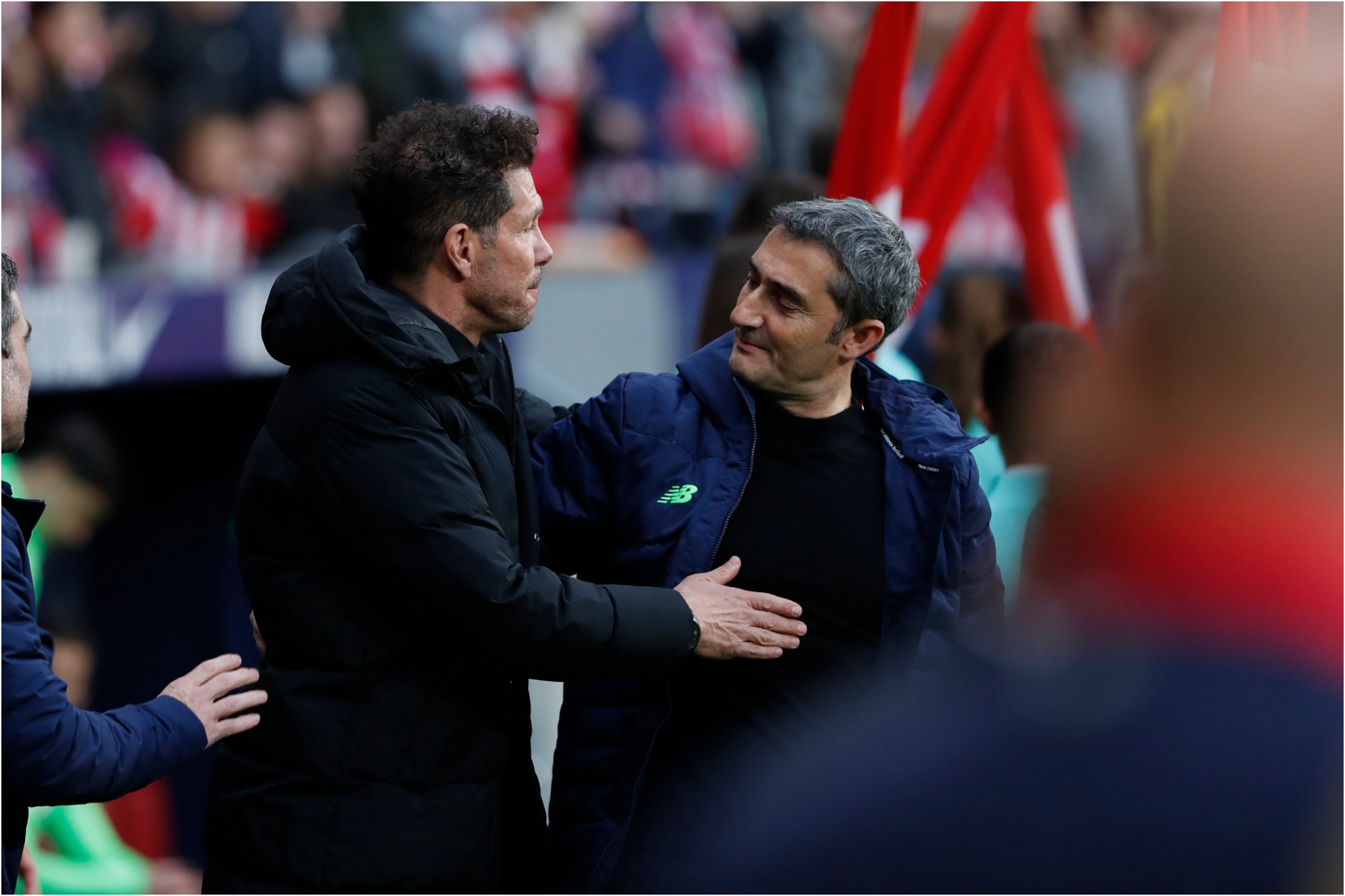 Simeone y Valverde en una imagen de archivo.