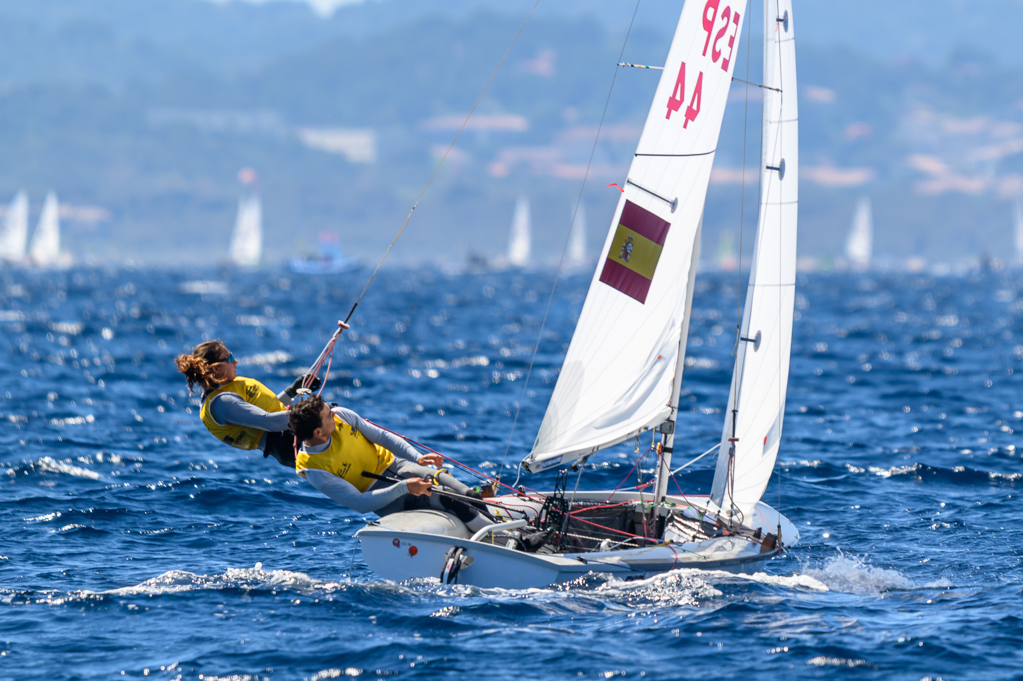 Jordi Xammar y Marta Cardona, en Hyères.