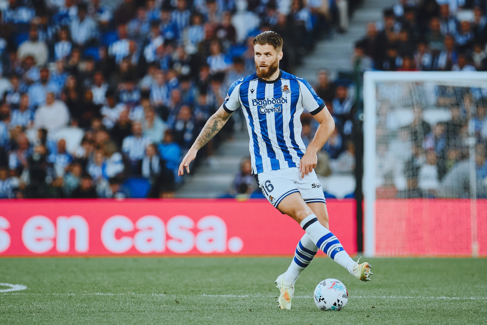 Duje Caleta-car, durante el partido de la Real contra el Getafe.