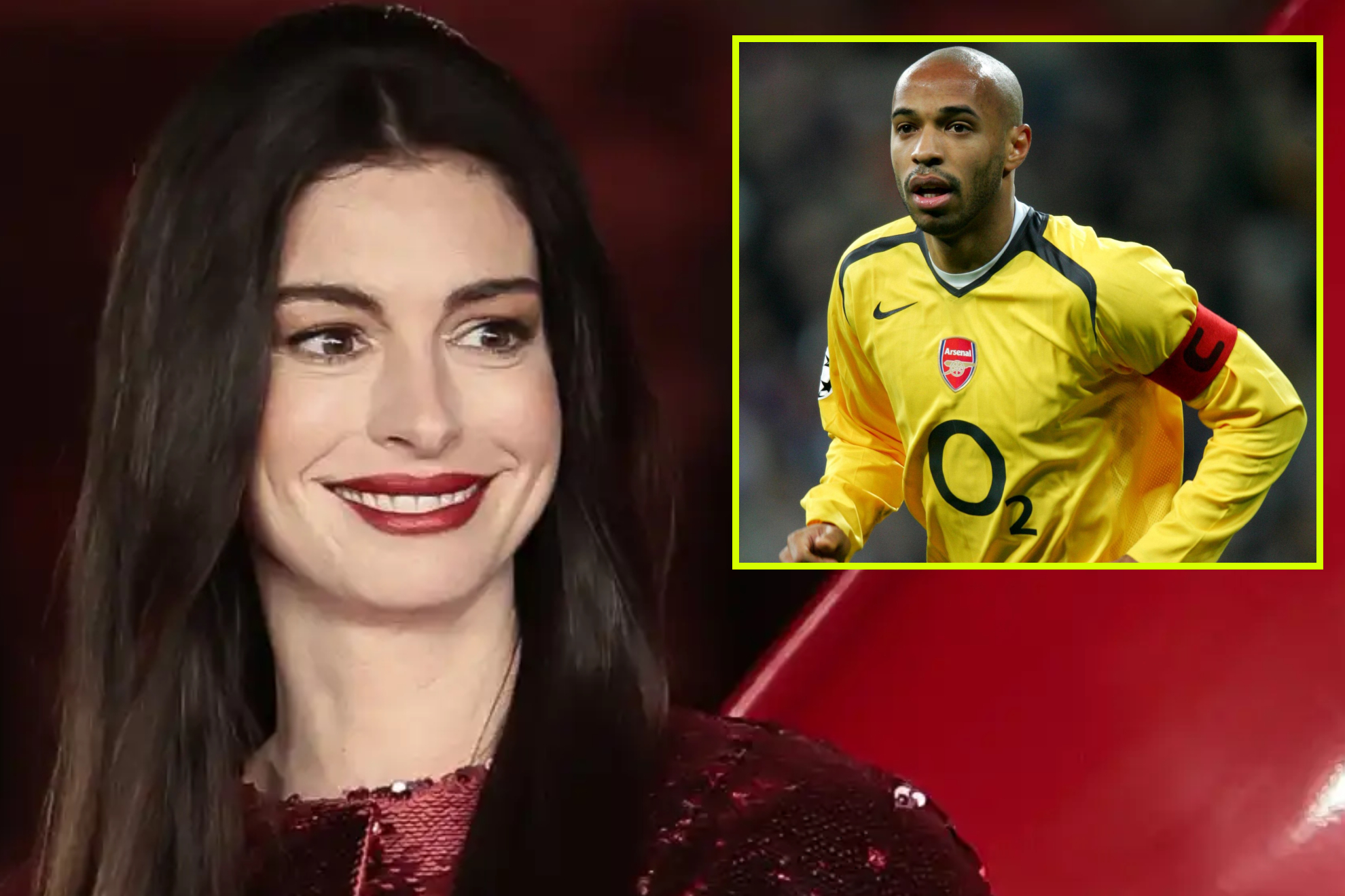 Anne Hathaway desvela cómo Thierry Henry le hizo enamorarse "para siempre" del Arsenal