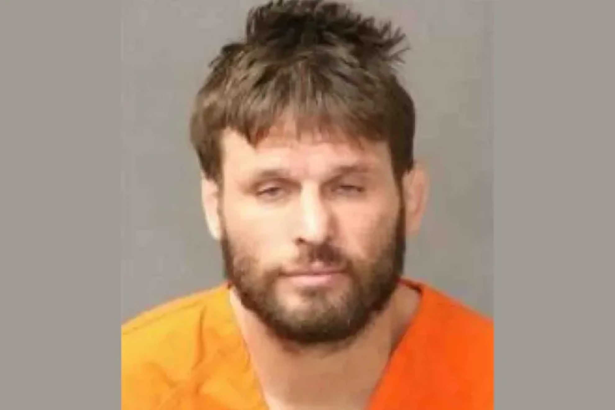 Imagen de Tim Means tras ser arrestado.