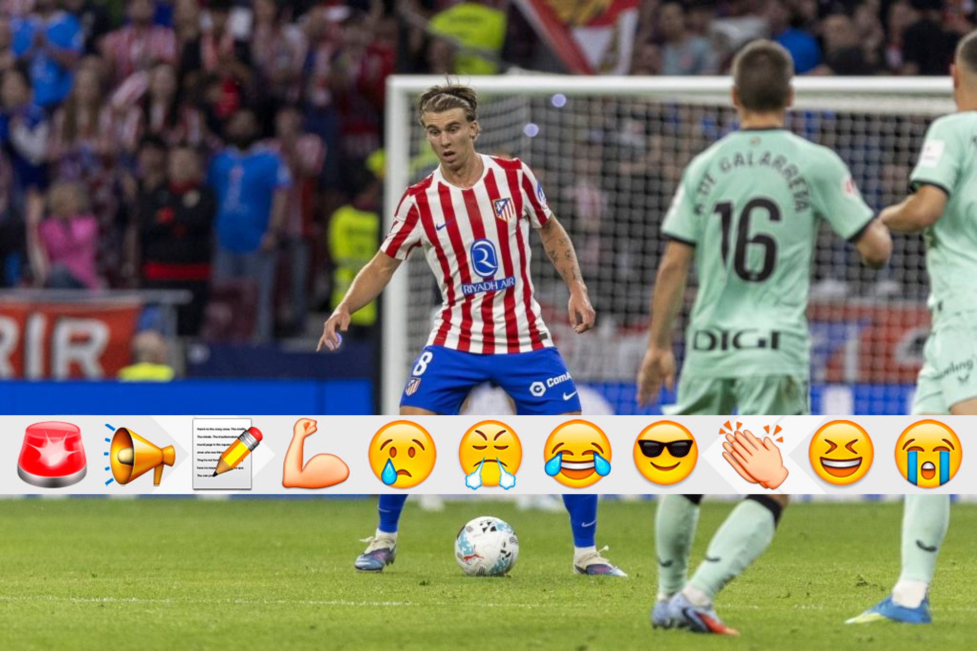 Barrios, ante el Athletic