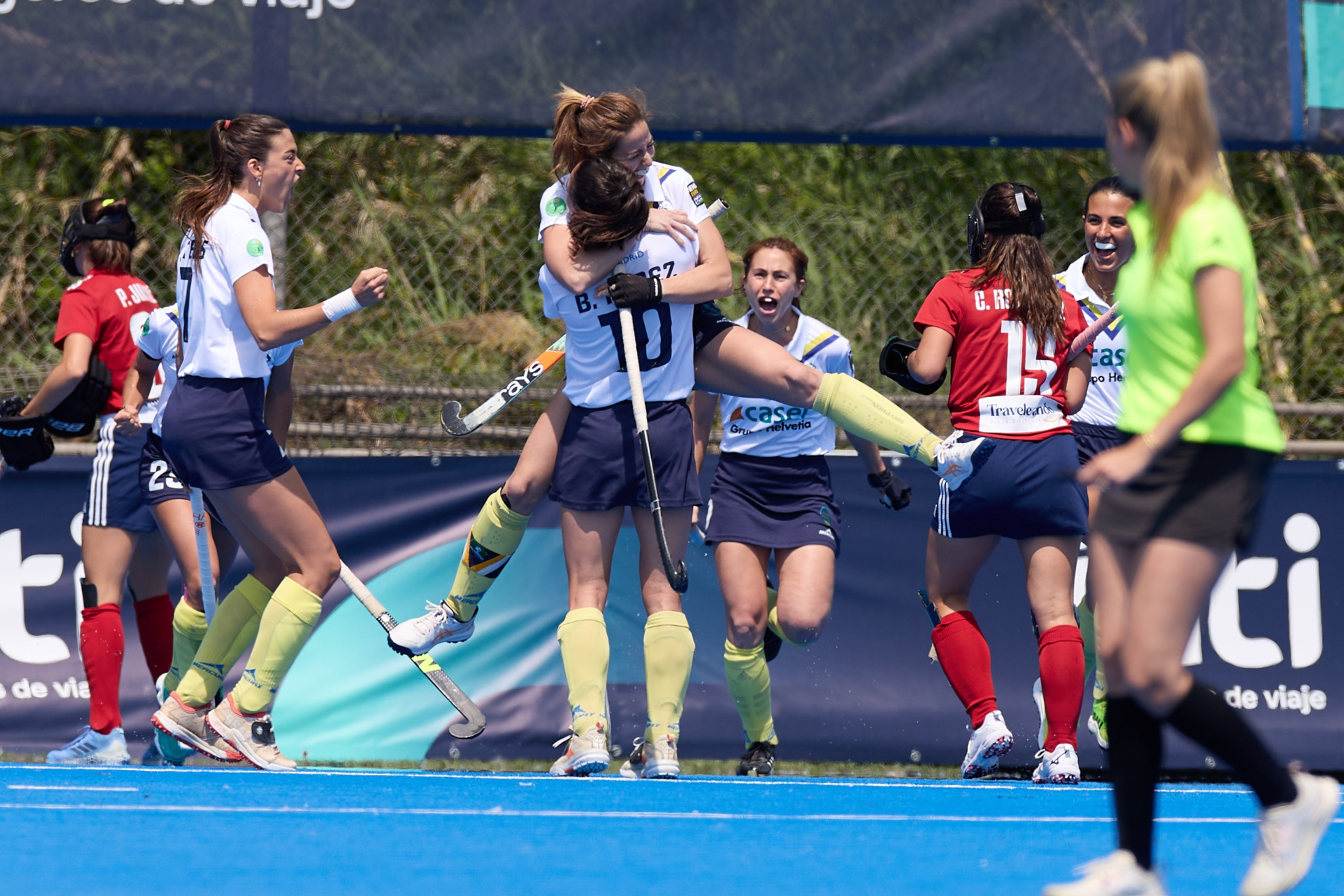 El Club de Campo celebra la conquista de la Copa de la Reina.