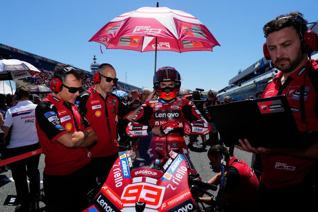 Marc Márquez, today on the grid.