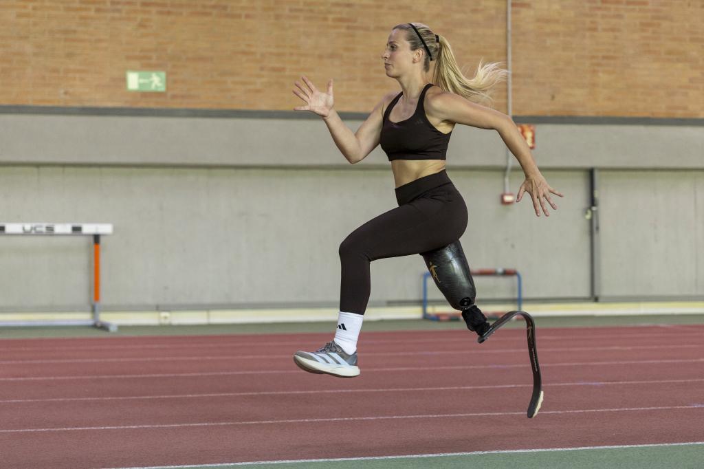 The athlete Desirée Vila, at the CAR in Madrid.