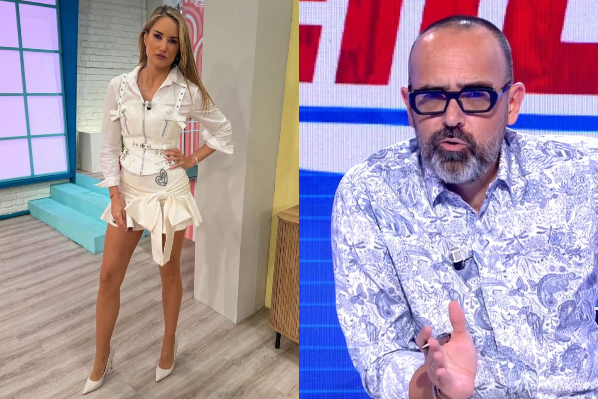 Alba Carrillo y Risto Mejide.