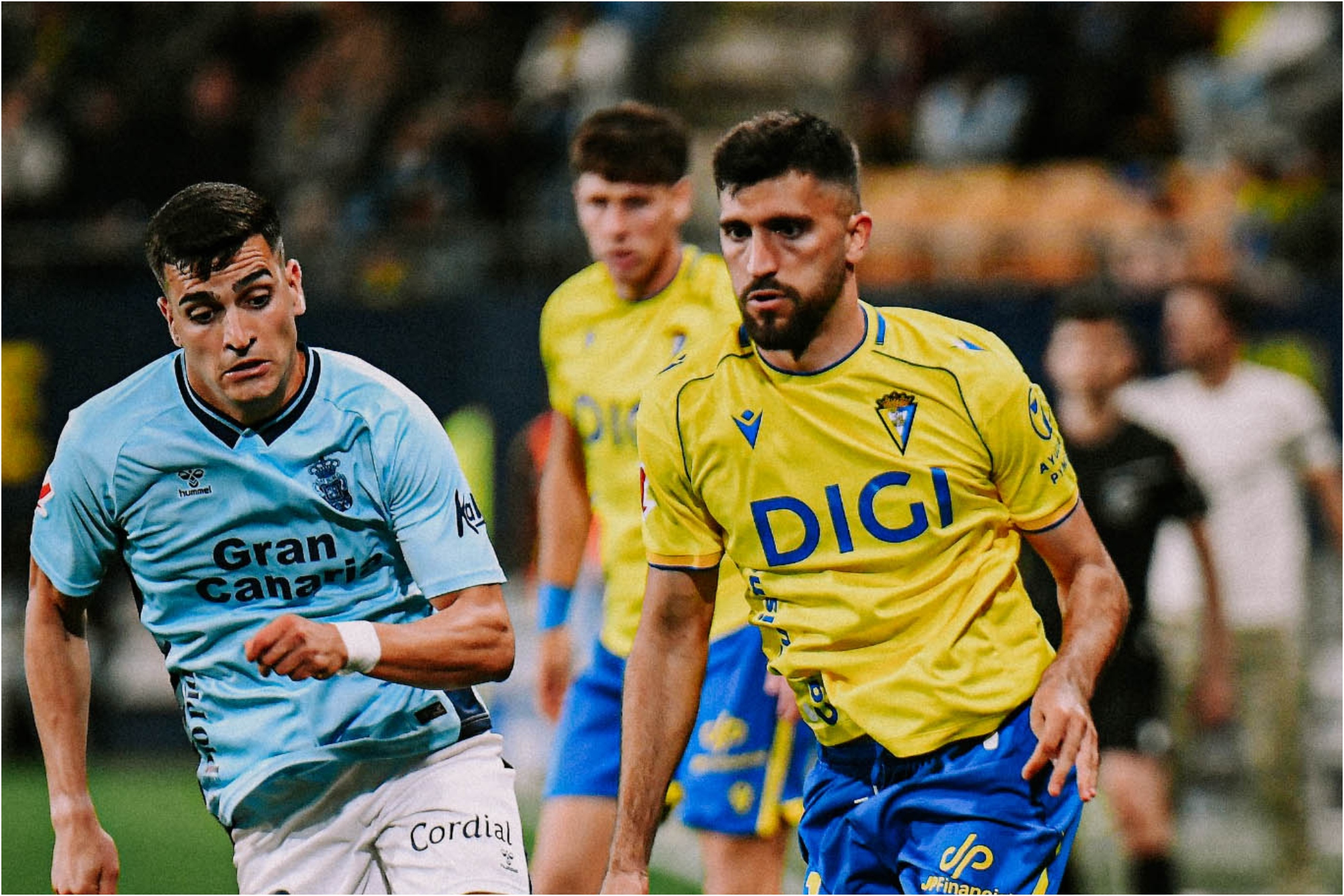 Un lance del partido ante Las Palmas