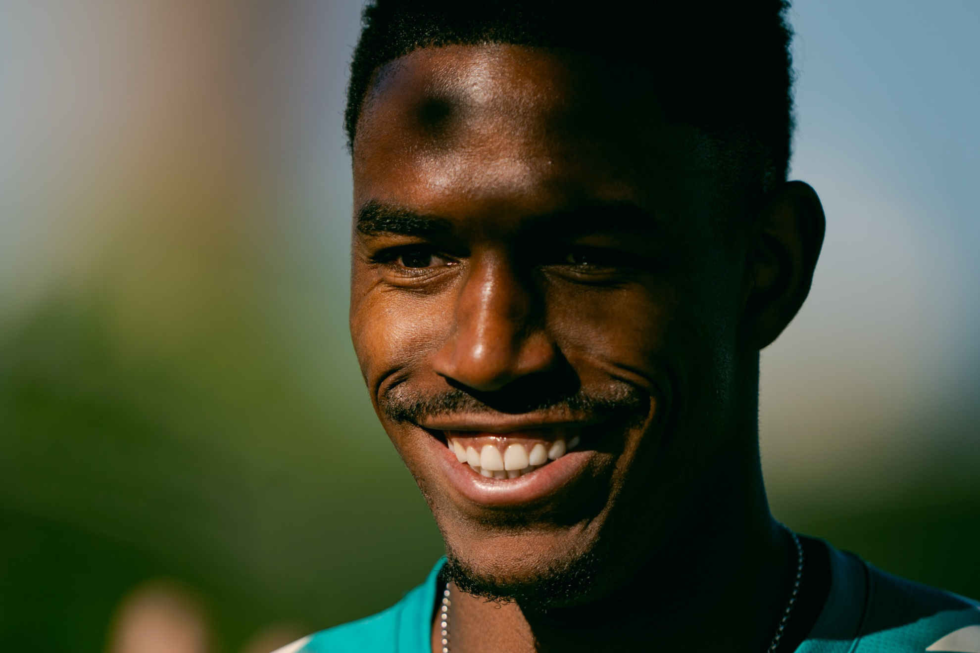 Junior Firpo, en un entrenamiento