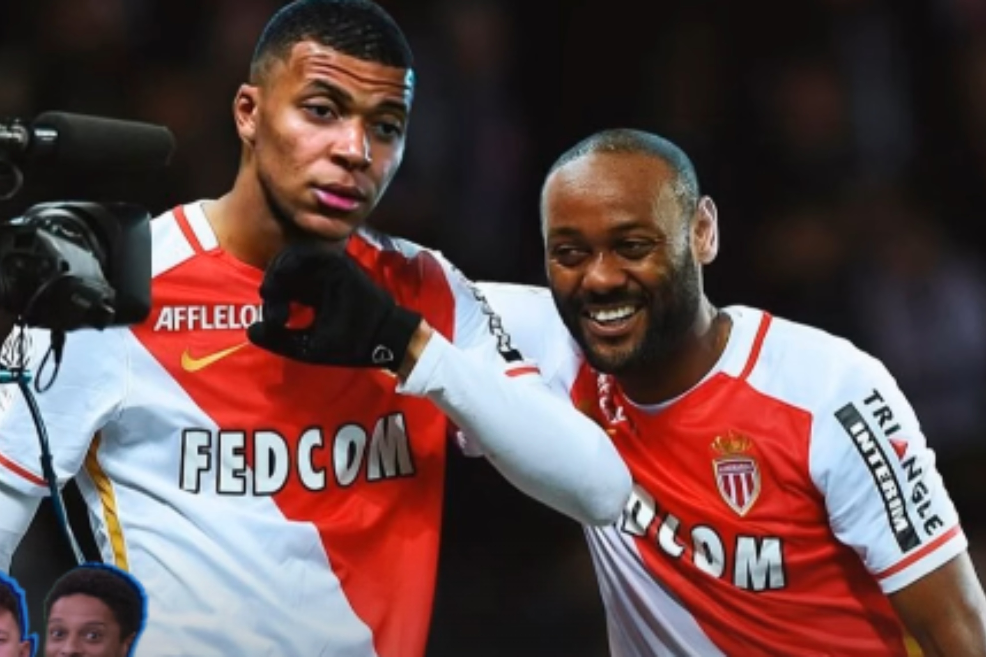Kylian Mbappé, junto a Vágner Love.