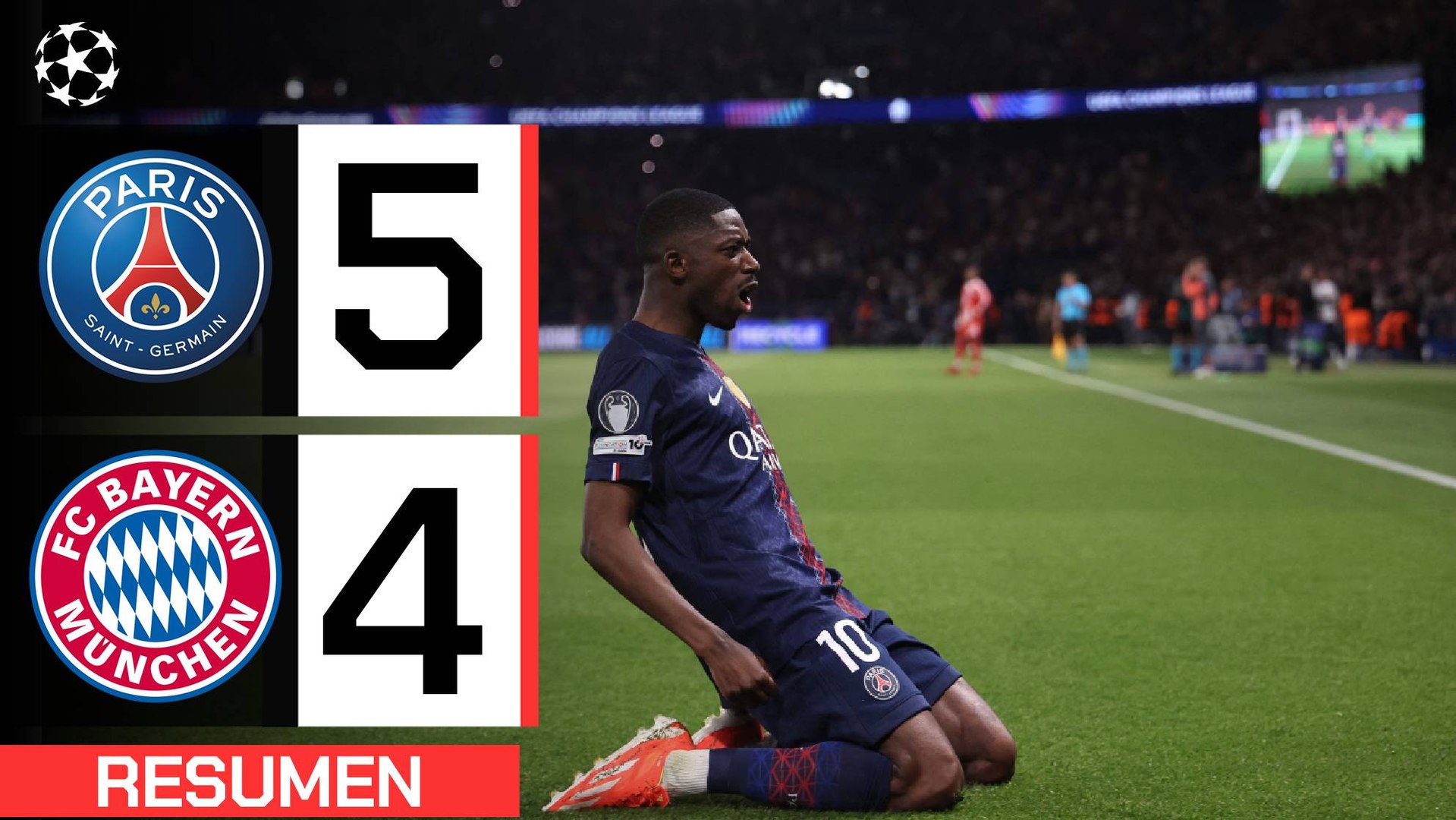 El Bayern se levanta y sale vivo de un partido para la historia de la Liga de Campeones