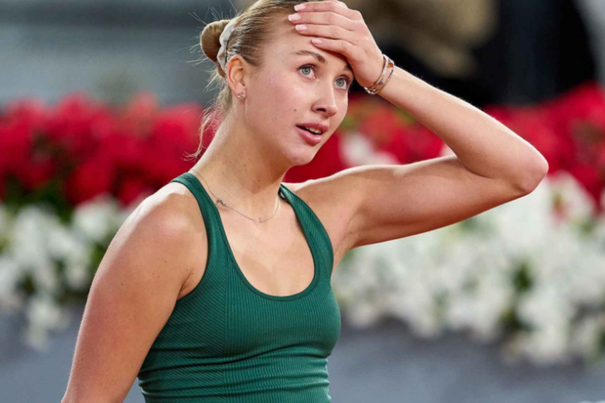 Potapova, durante un partido.