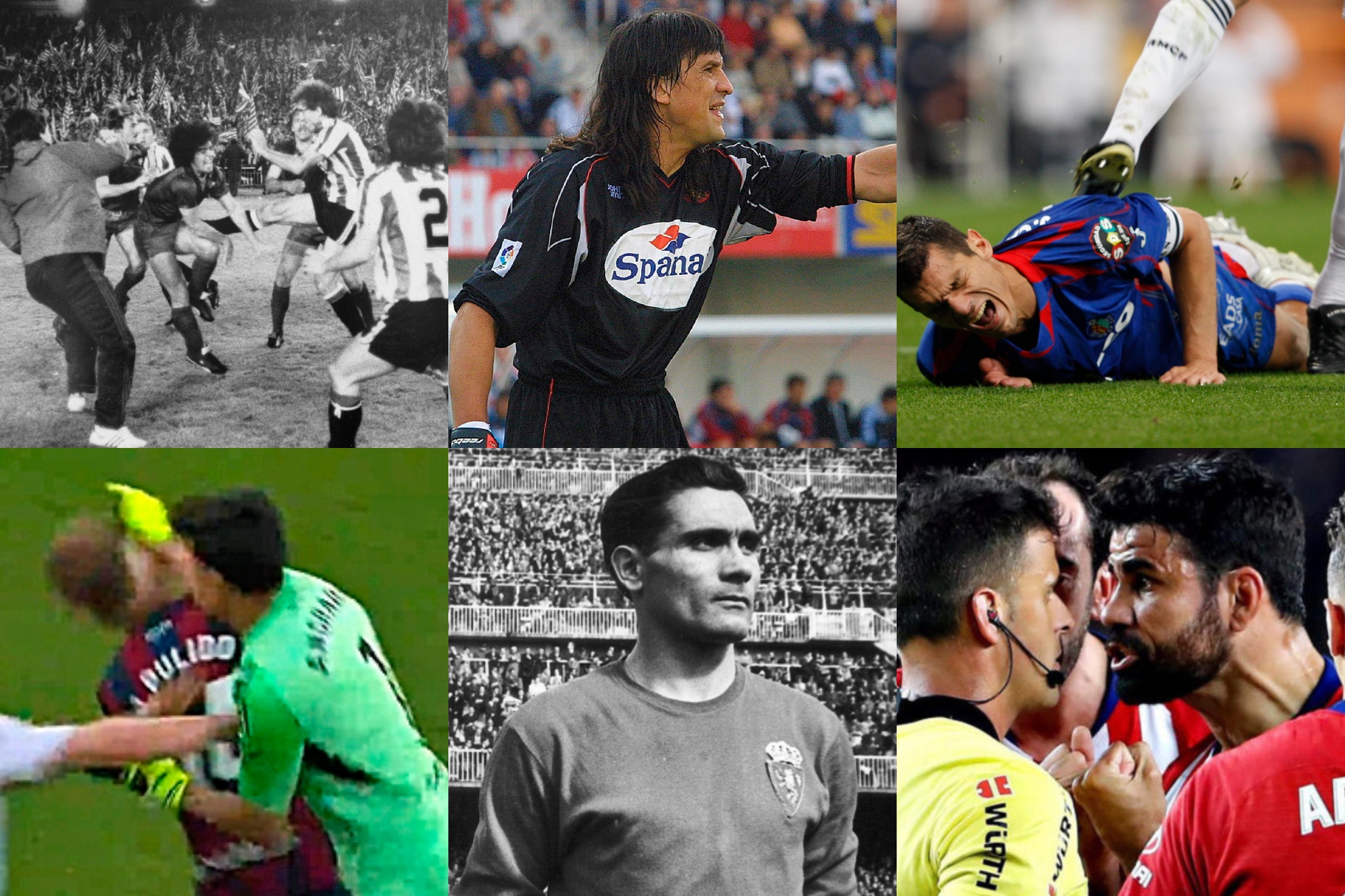 El puñetazo de Andrada entra en la lista de sanciones con más partidos del fútbol español.