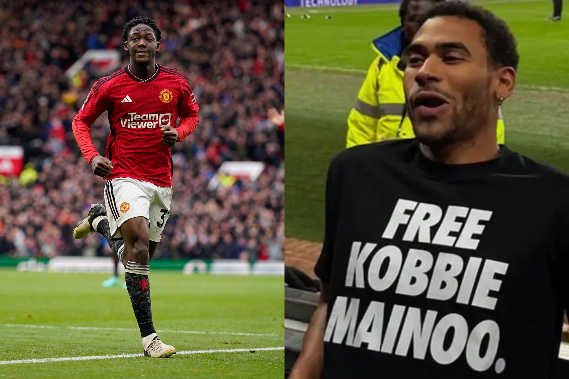 Mainoo y su hermano cuando pidió que lo liberaran.