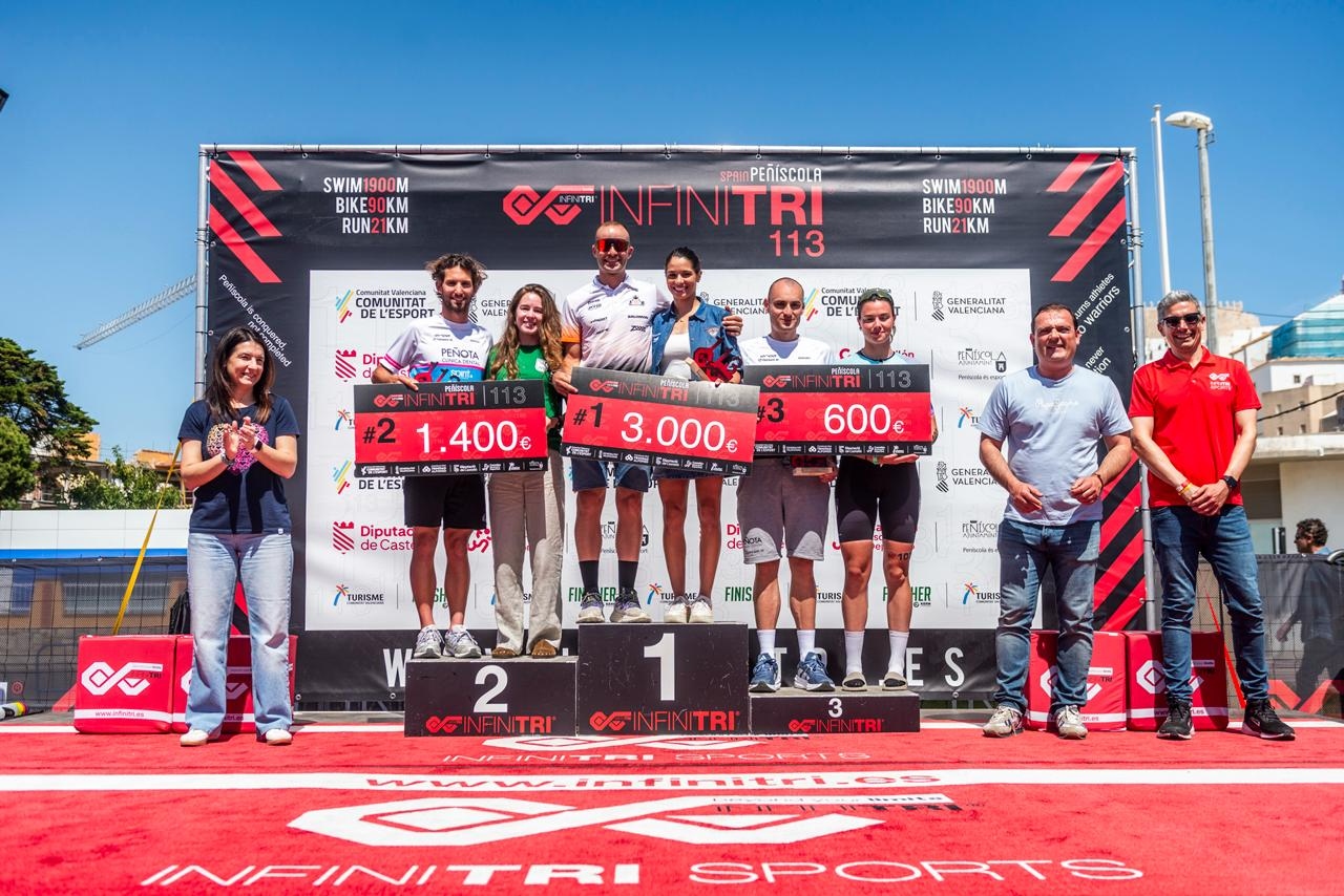 Elisabetta Curridori y Jordi Montraveta triunfan en un Infinitri 113 Peñíscola 2026 marcado por el récord de participación