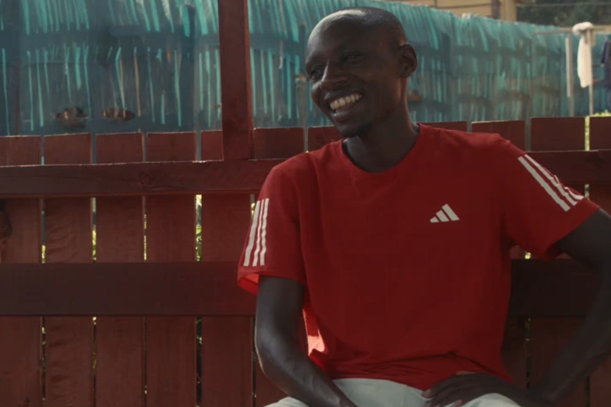 Sabastian Sawe durante el documental.