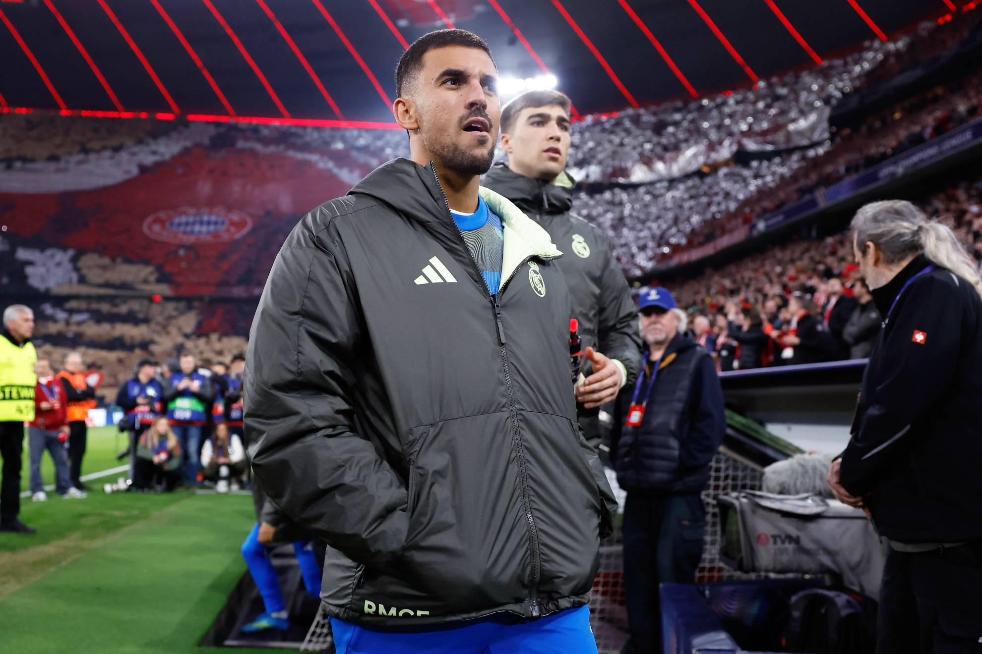 Ceballos durante su suplencia frente al Bayern en el Allianz Arena.