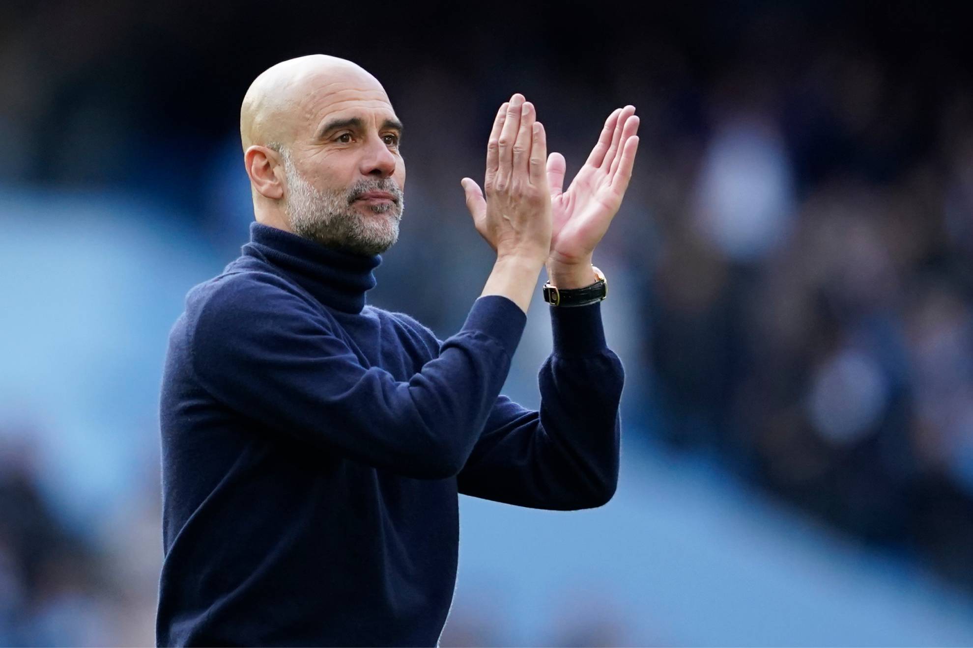Pep Guardiola, tras un partido.