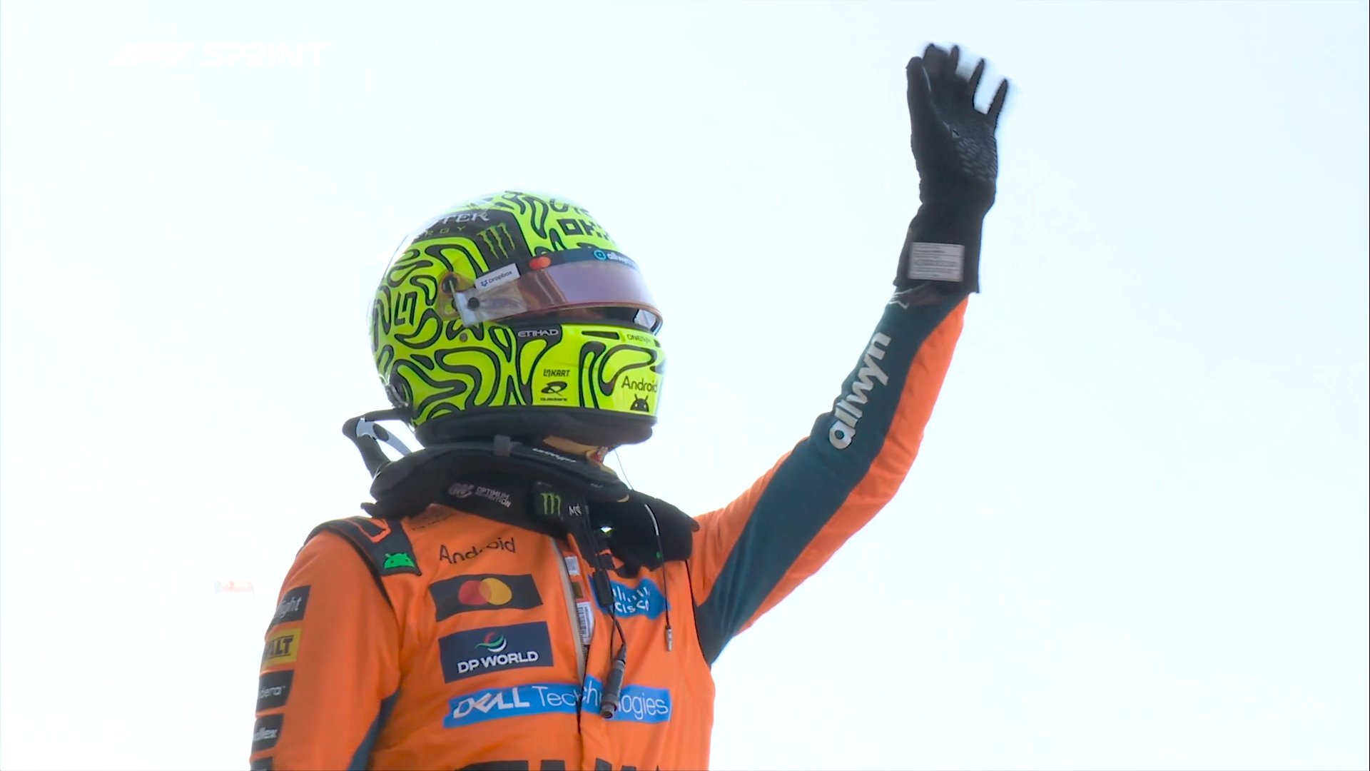 Norris celebra la minipole en Miami.