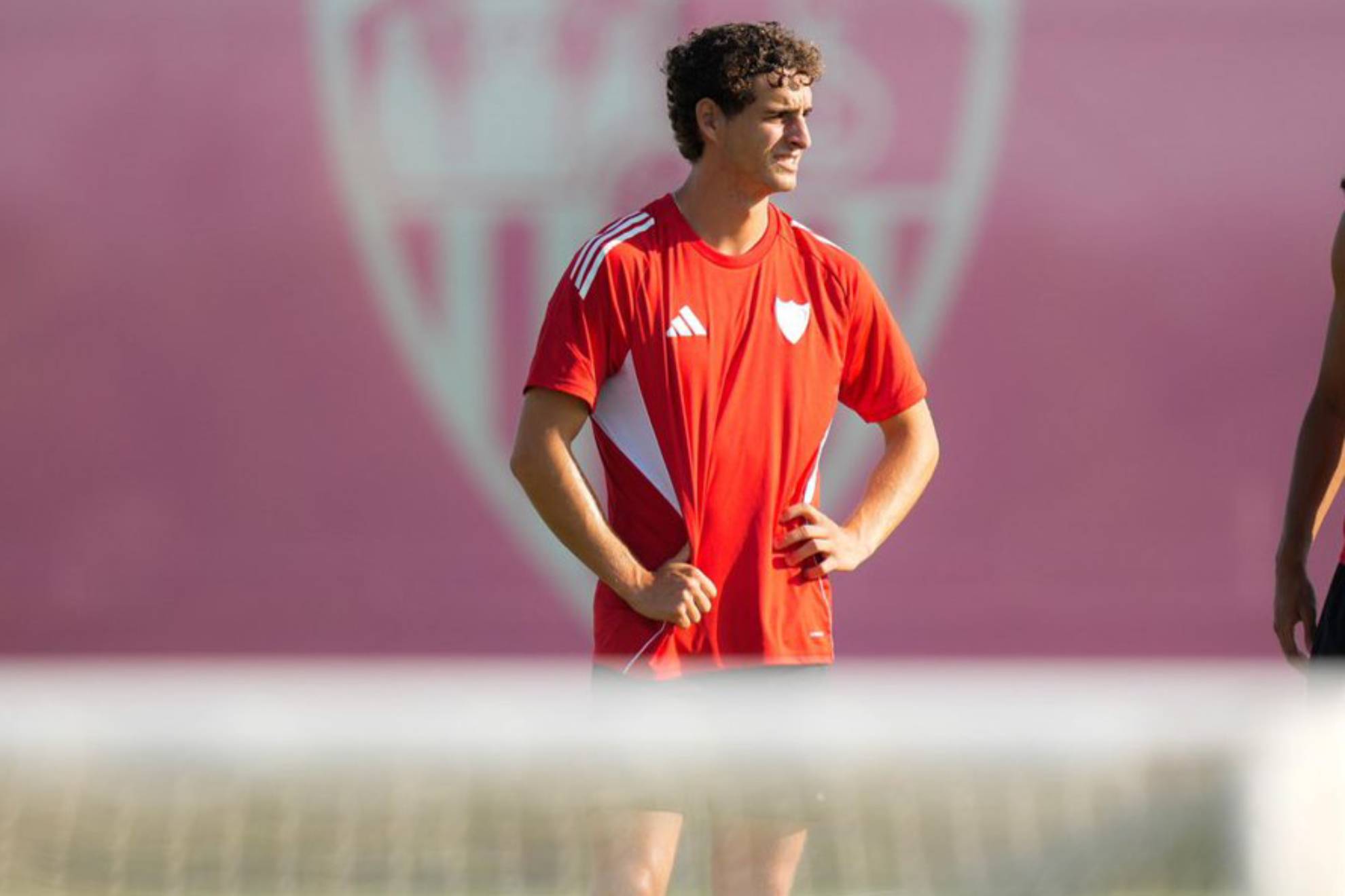 El centrocampista Manuel Bueno, en un entrenamiento