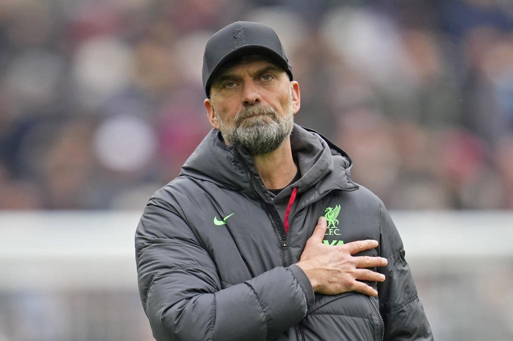 Klopp cuando entrenaba al Liverpool.