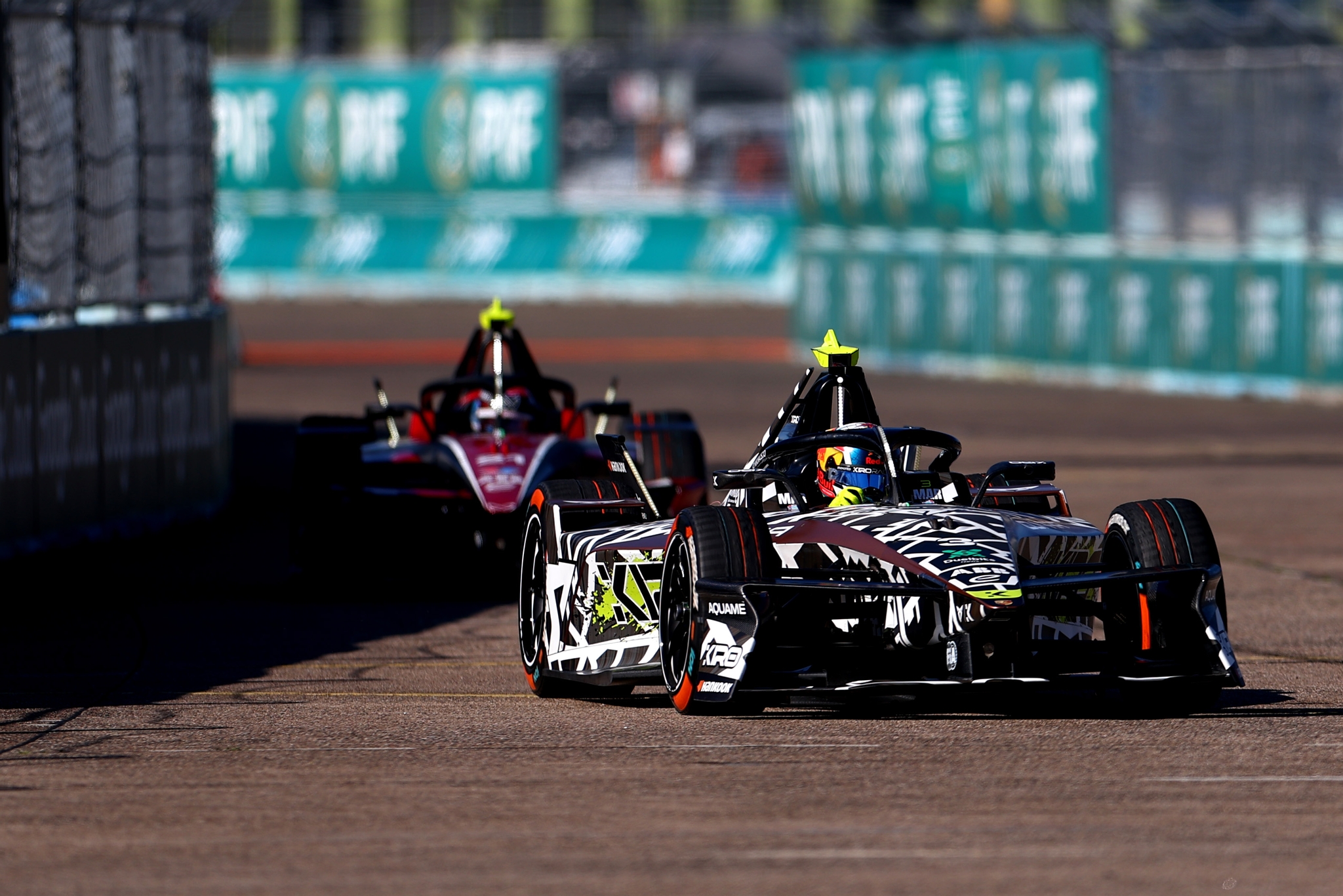 Pepe Martí, during the Berlin E-Prix today, Saturday.