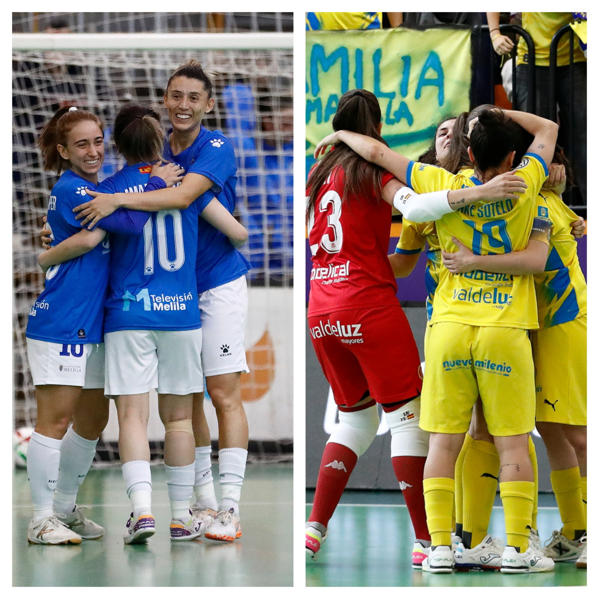 Celebraciones de Melilla Ciudad del Deporte Torreblanca y Arriva AD Alcorcón FSF