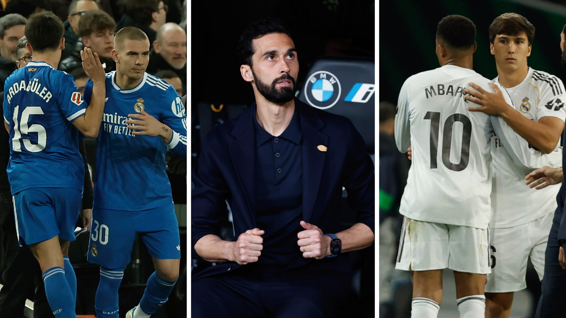 El técnico del conjunto blanco aseguró que ambos tienen menos minutos de los que merecen ante la enorme competencia en el ataque, pero alabó su ética de trabajo y sus valores como personas y futbolistas.