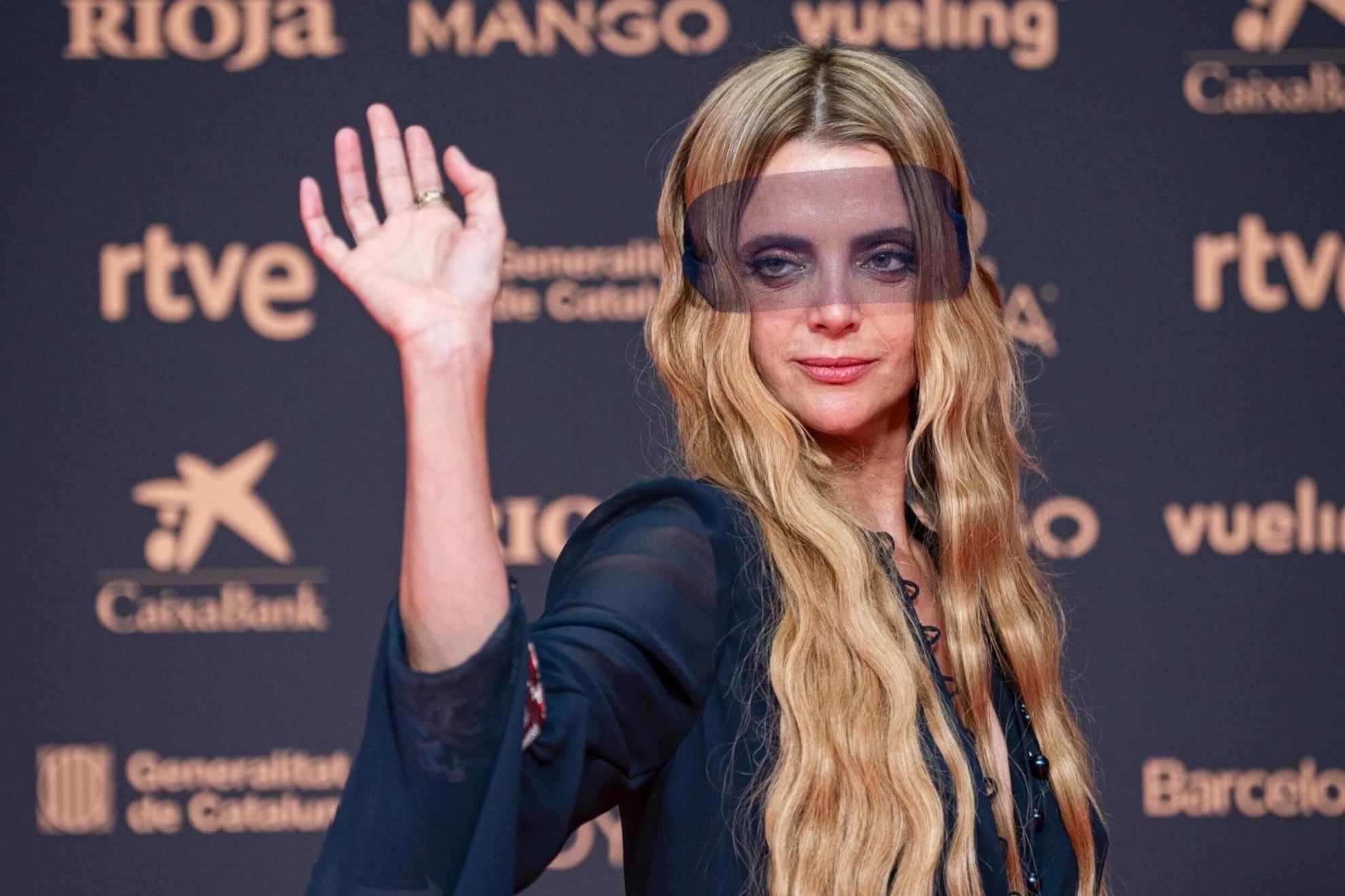 La actriz Macarena Gómez en una alfombra roja recientemente