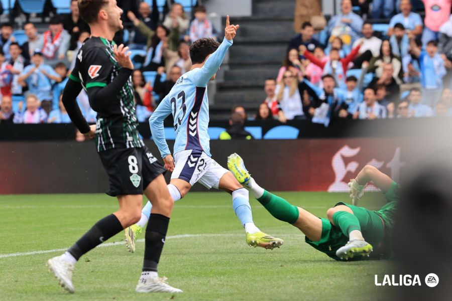 El primer gol del partido