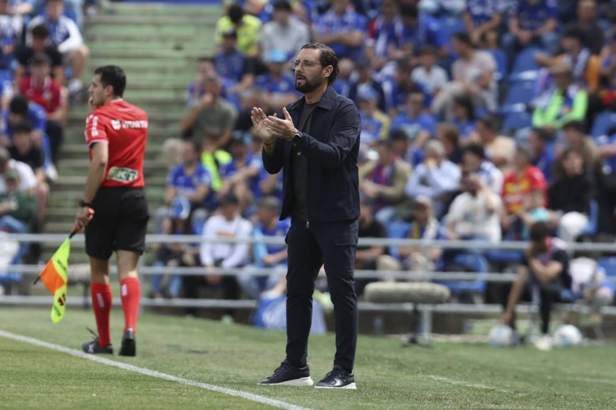 José Bordalás, en un momento del partido contra el Rayo.