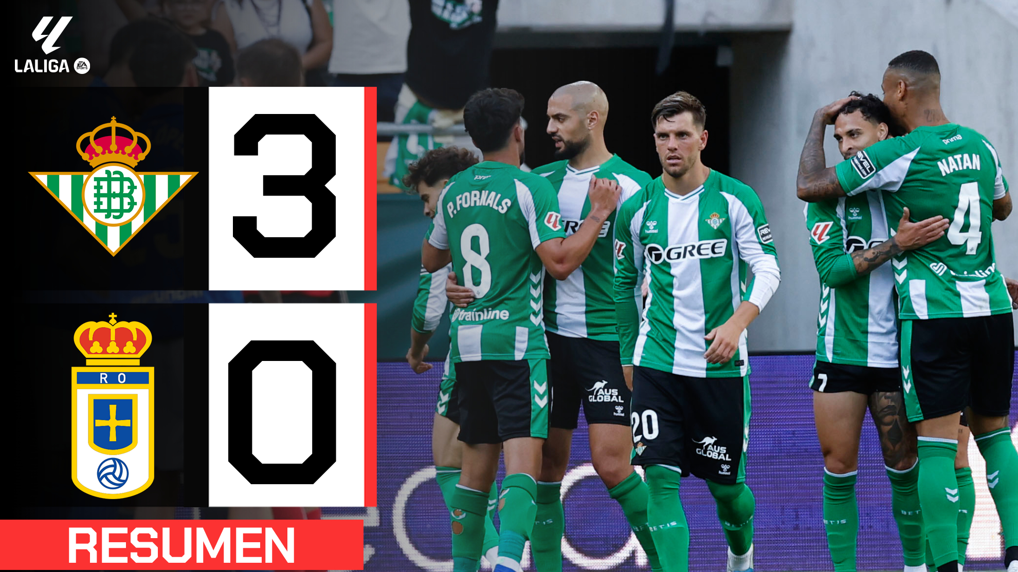 Betis 3-0 Oviedo  Resumen LaLiga