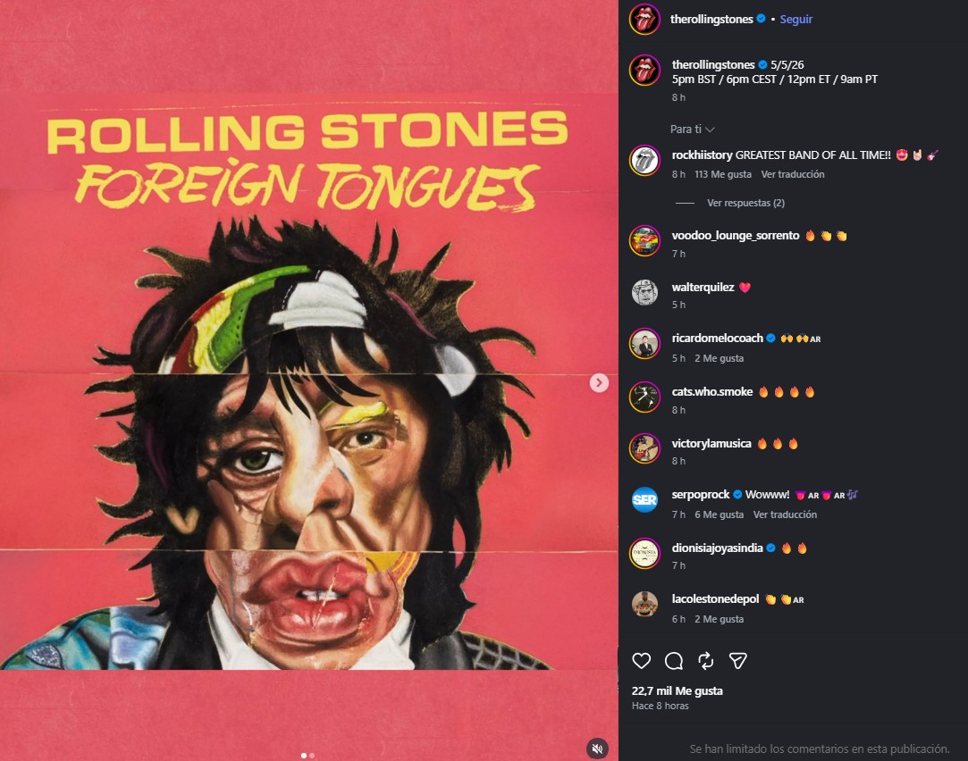 Post de The Rolling Stones