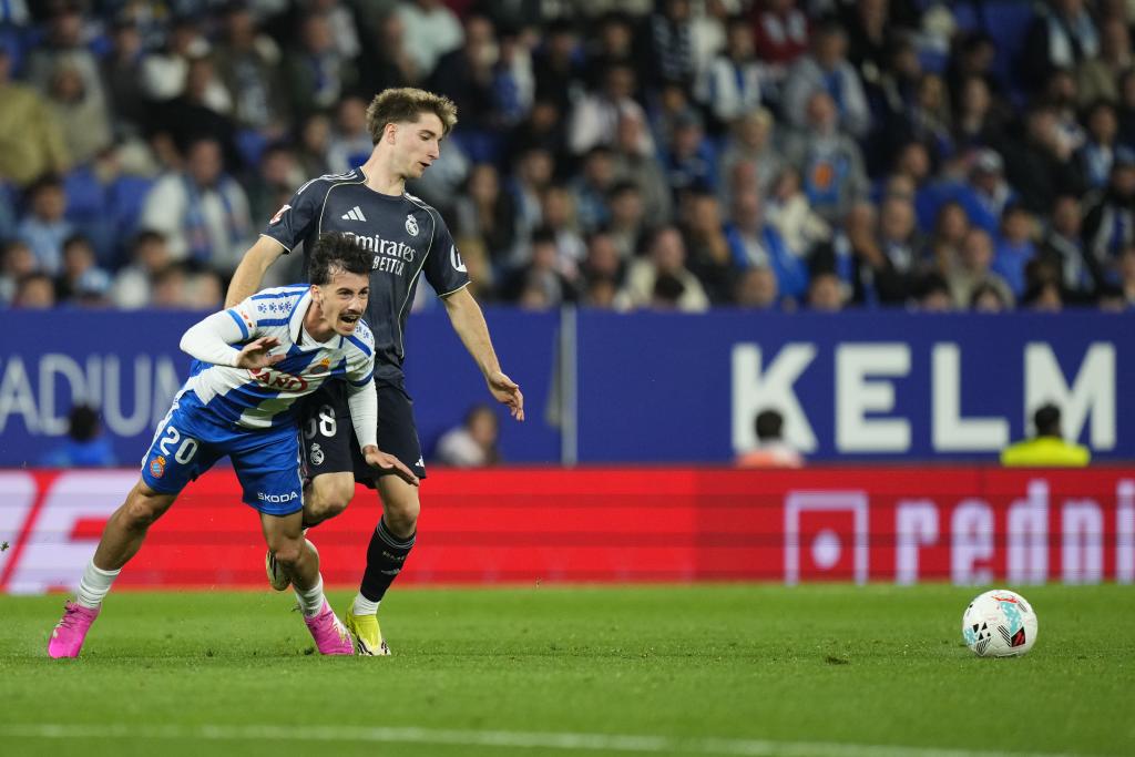 César Palacios durante el partido frente al Espanyol.