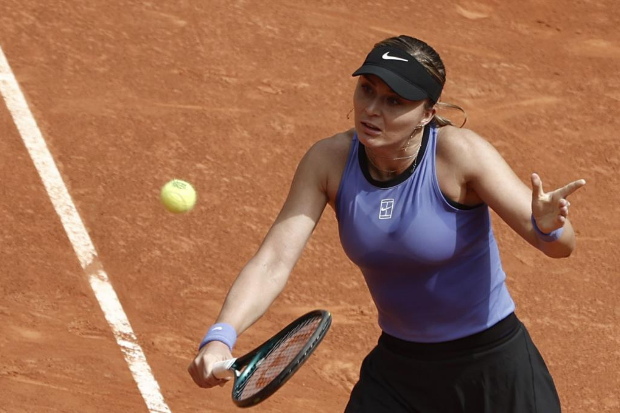 Paula Badosa, en un partido del Mutua Madrid Open.