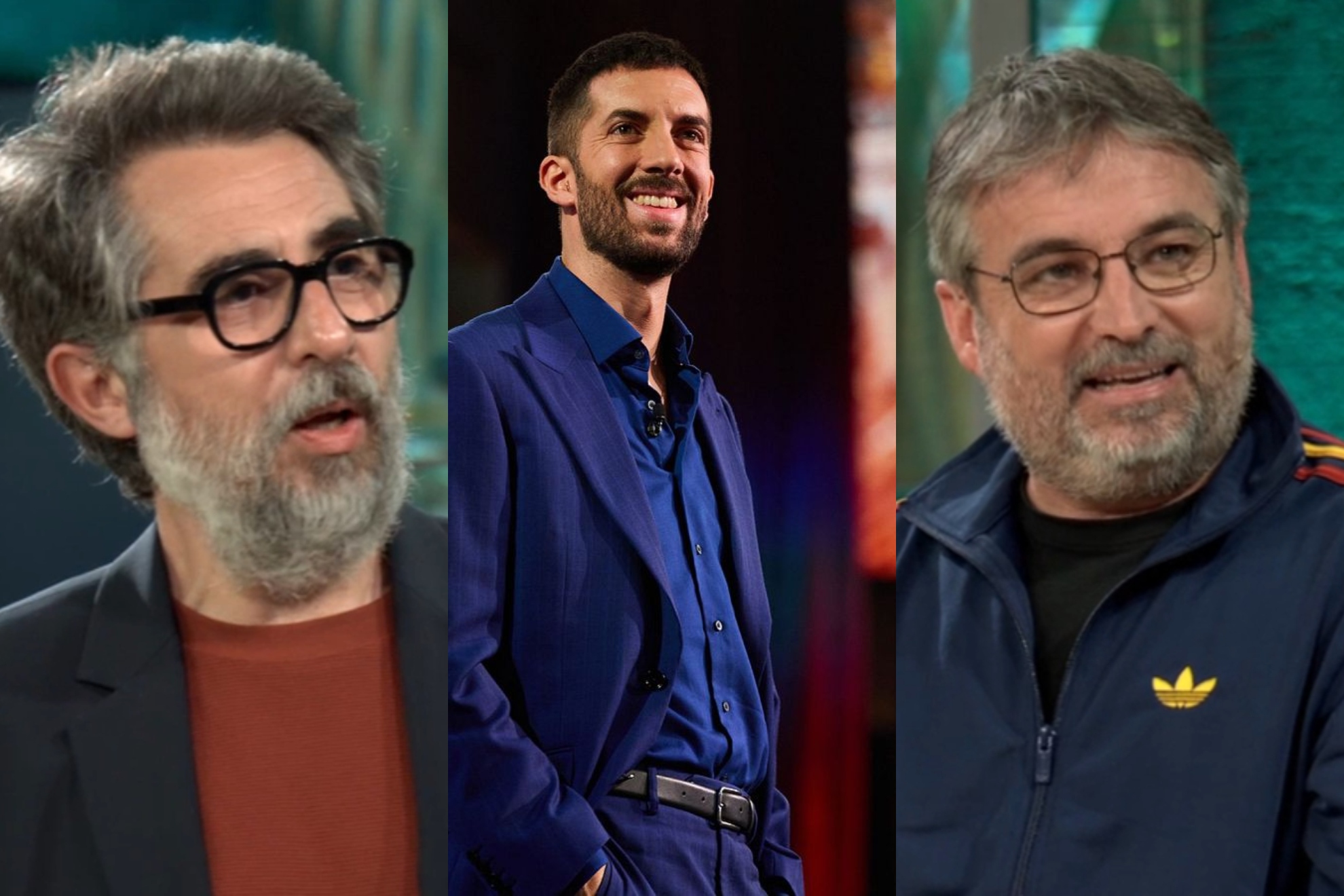 Berto Romero, David Broncano y Jordi Évole.