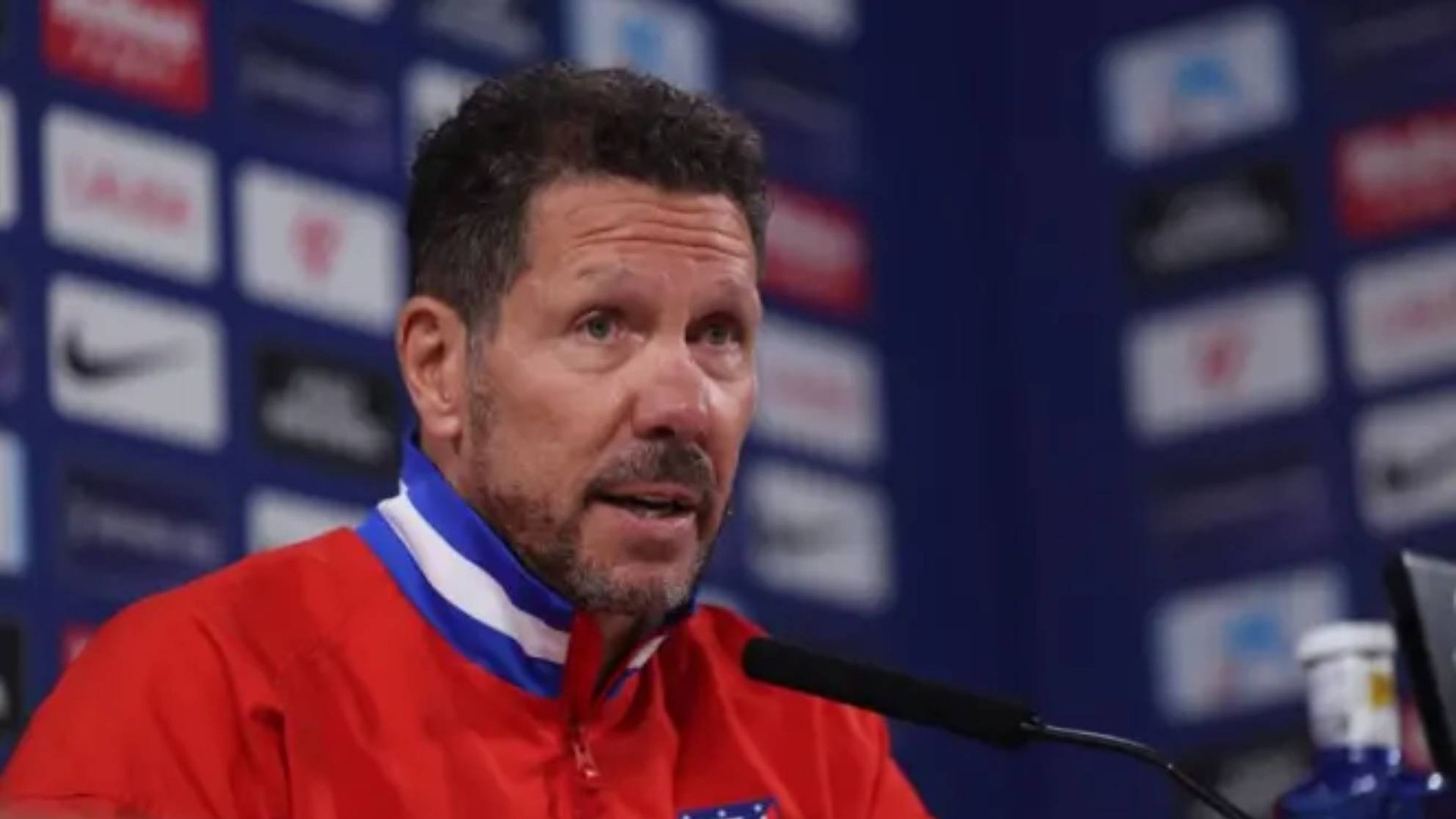 Simeone, en rueda de prensa.