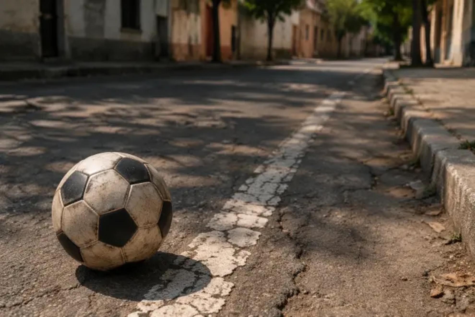 Una imagen de un balón creada con IA.