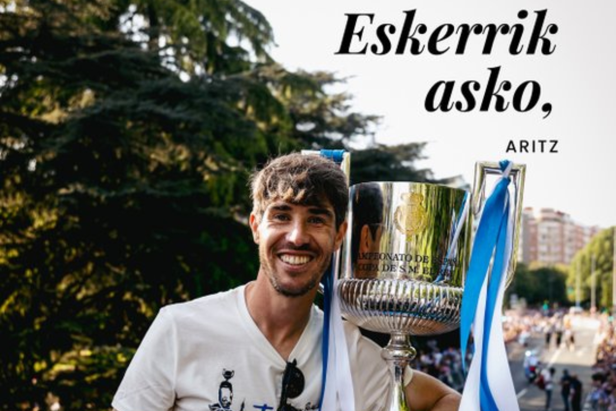 La Real le ha dado las gracias a Aritz, en el anuncio de su no renovación.