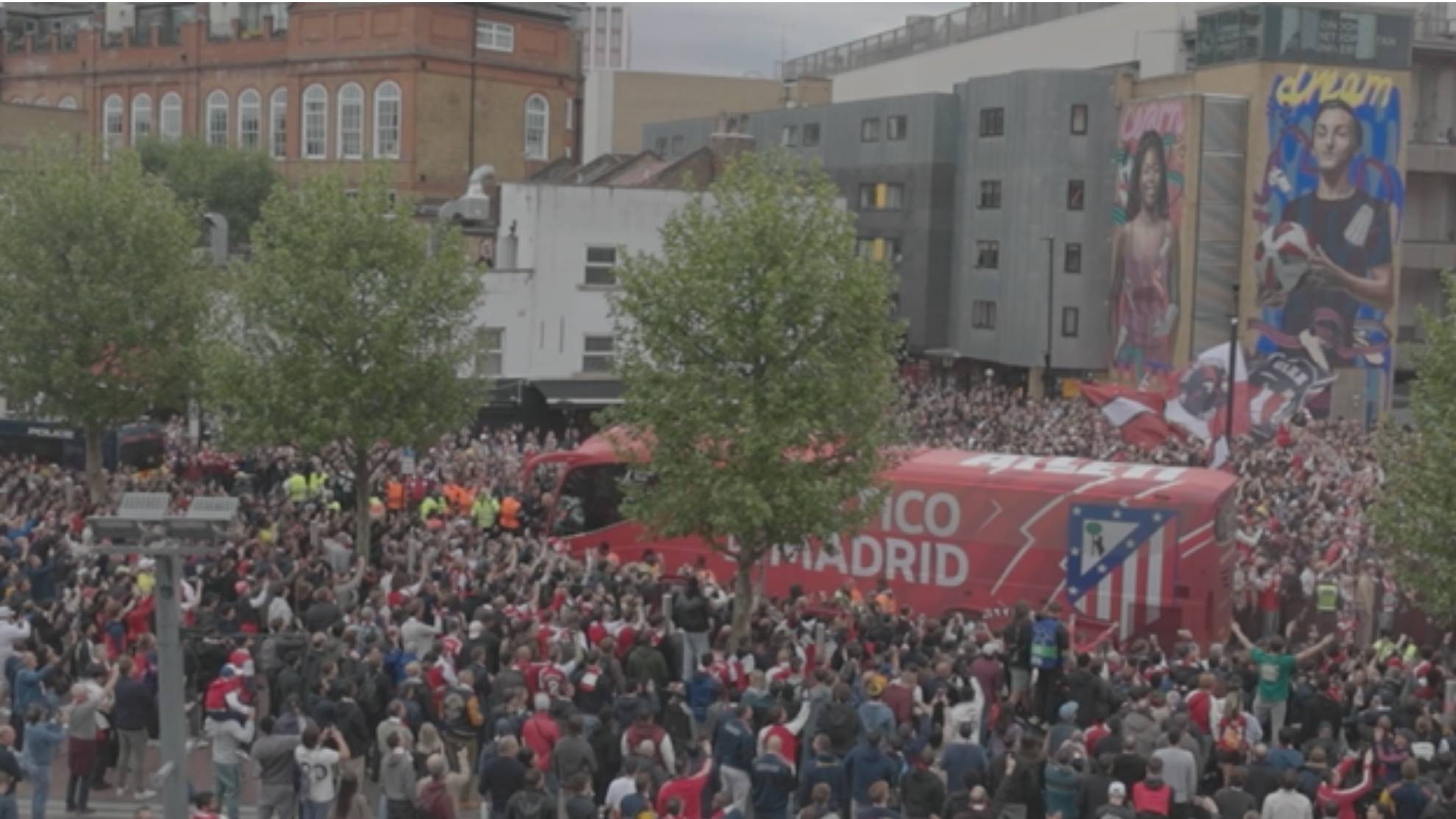 Llegada del Atlético de Madrid