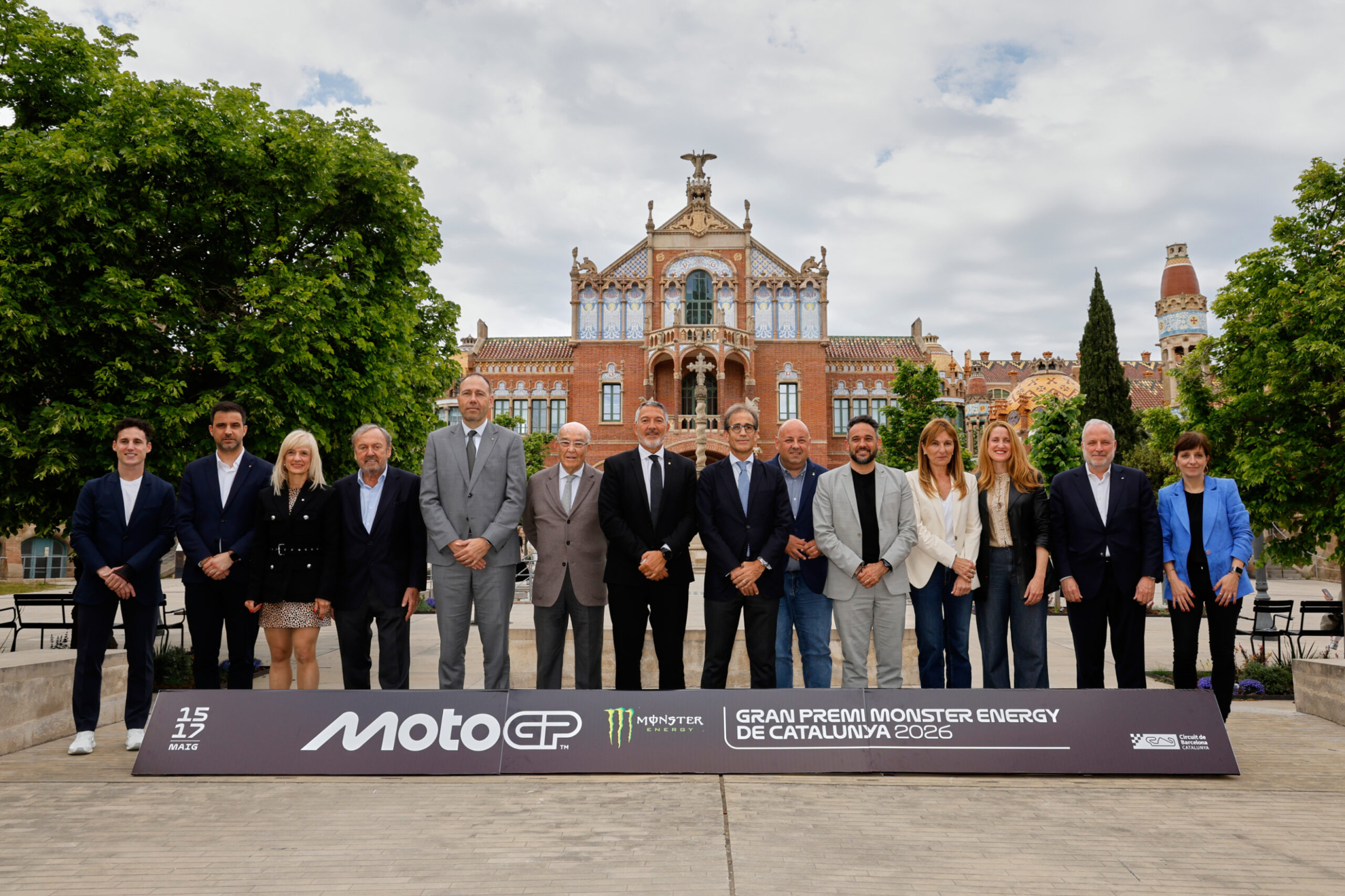 La presentación del GP de Catalunya de MotoGP se celebró en el Recinto Modernista de Sant Pau.