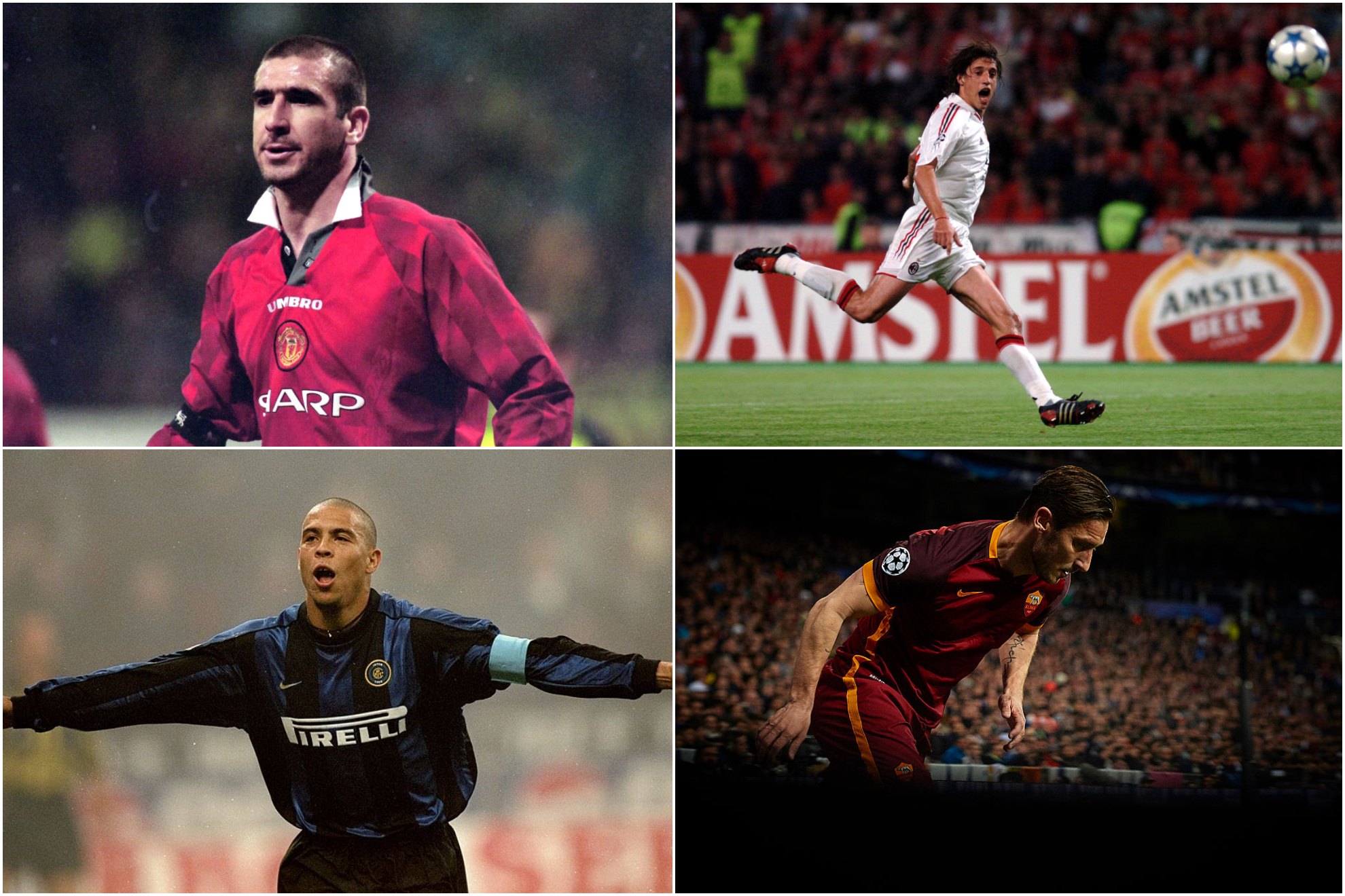 Cantoná, Crespo, Ronaldo, Totti.