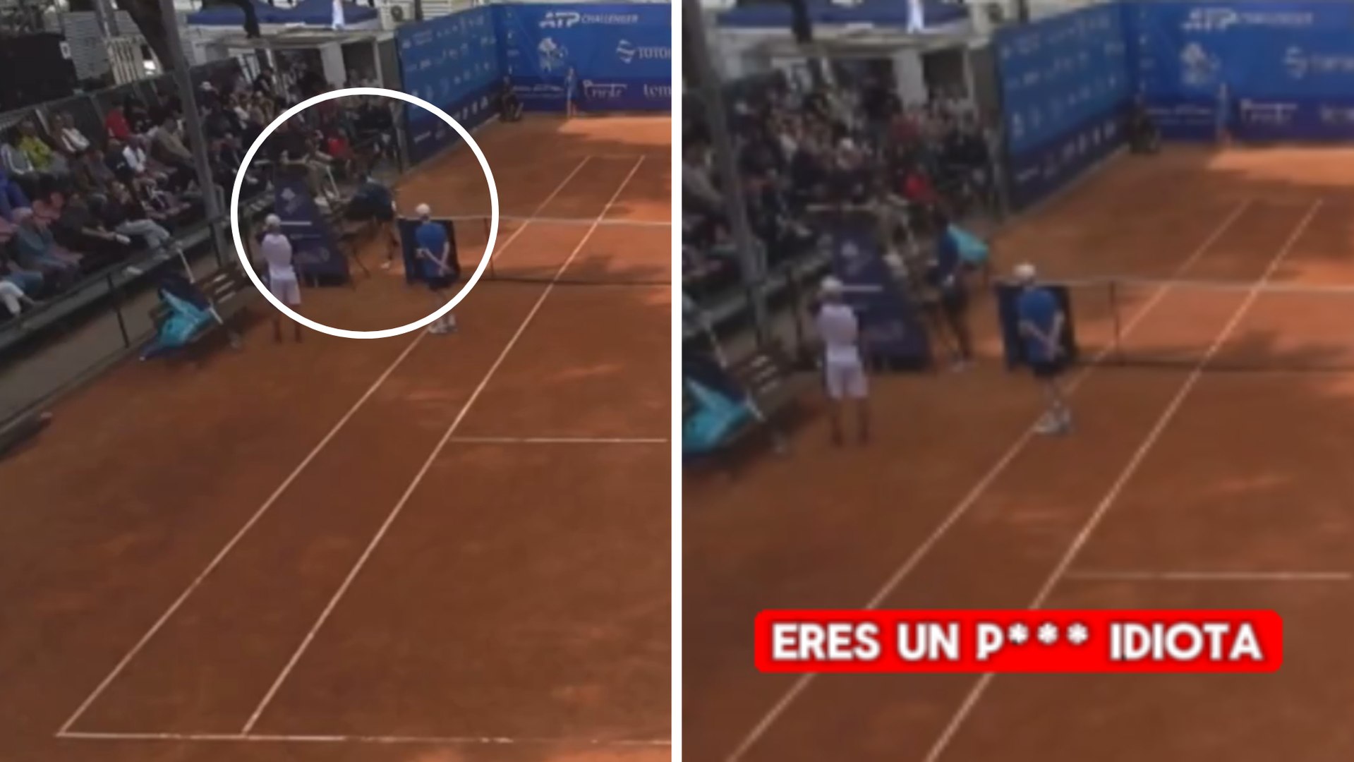 El estadounidense Tristan Boyer perdió los nervios durante un torneo Challenger en Italia que perdió tras recibir la penalización de un juego