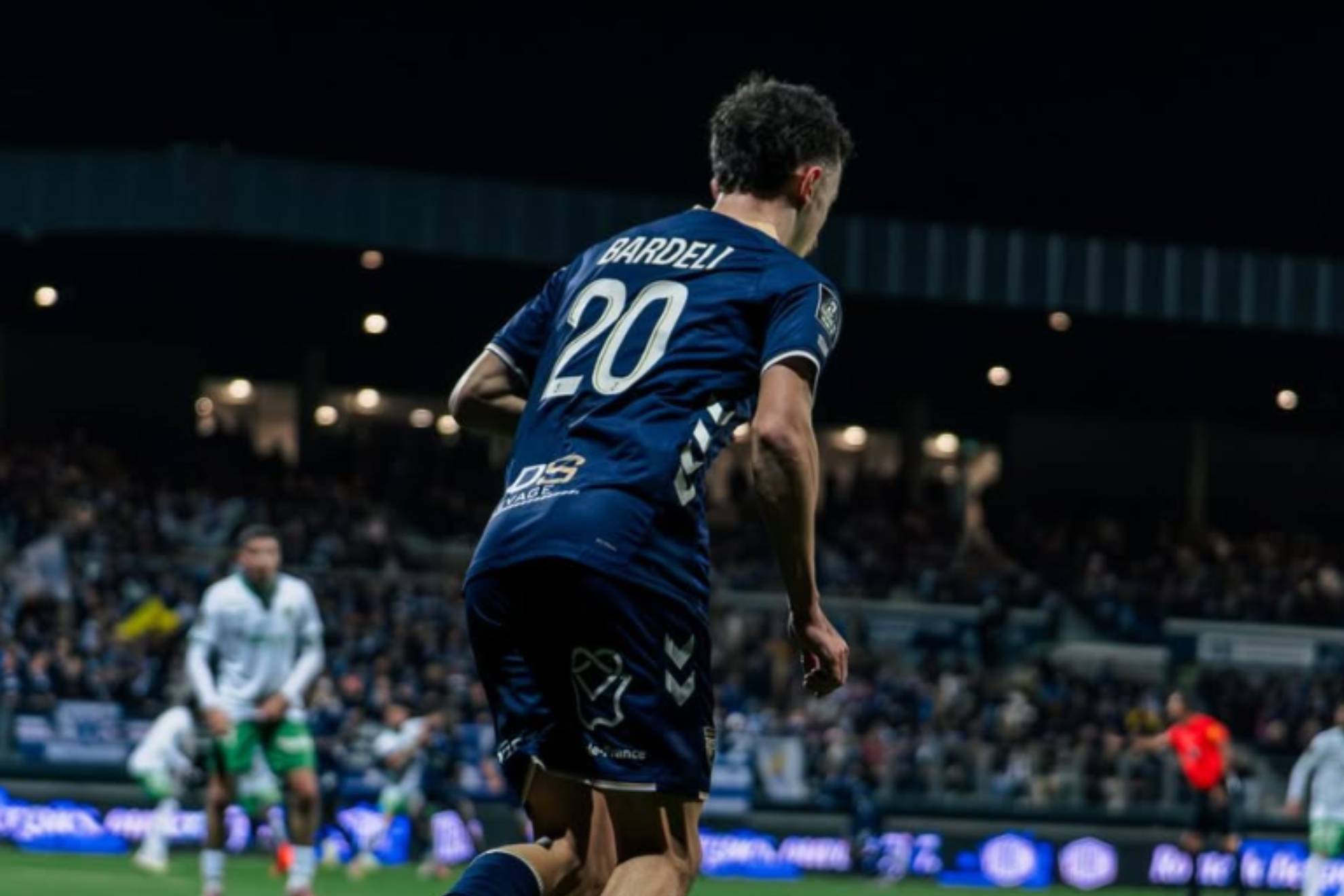 Enzo Bardeli, en un partido del Dunkerque.