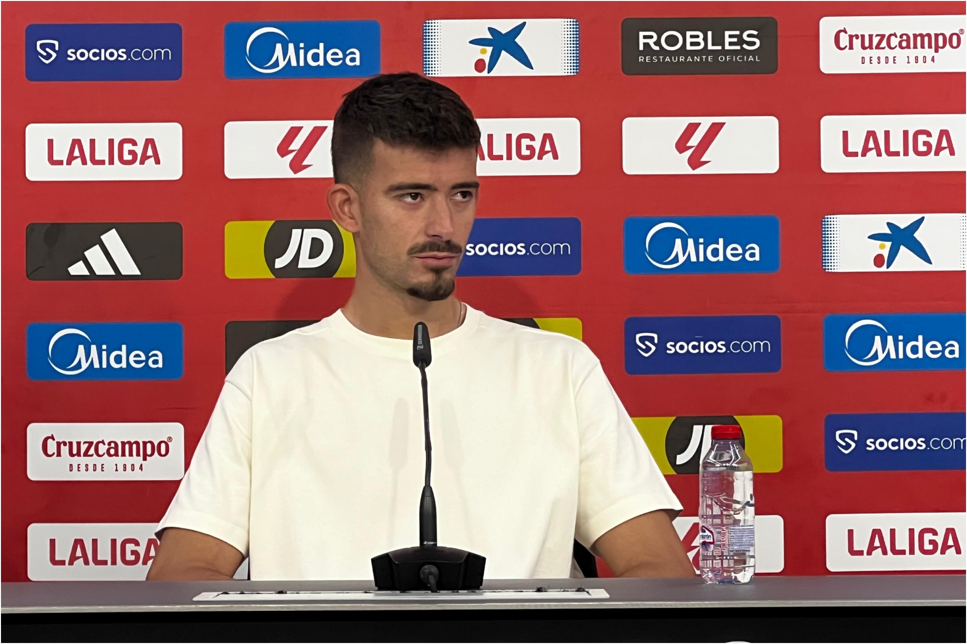 Kike Salas, en un entrenamiento.