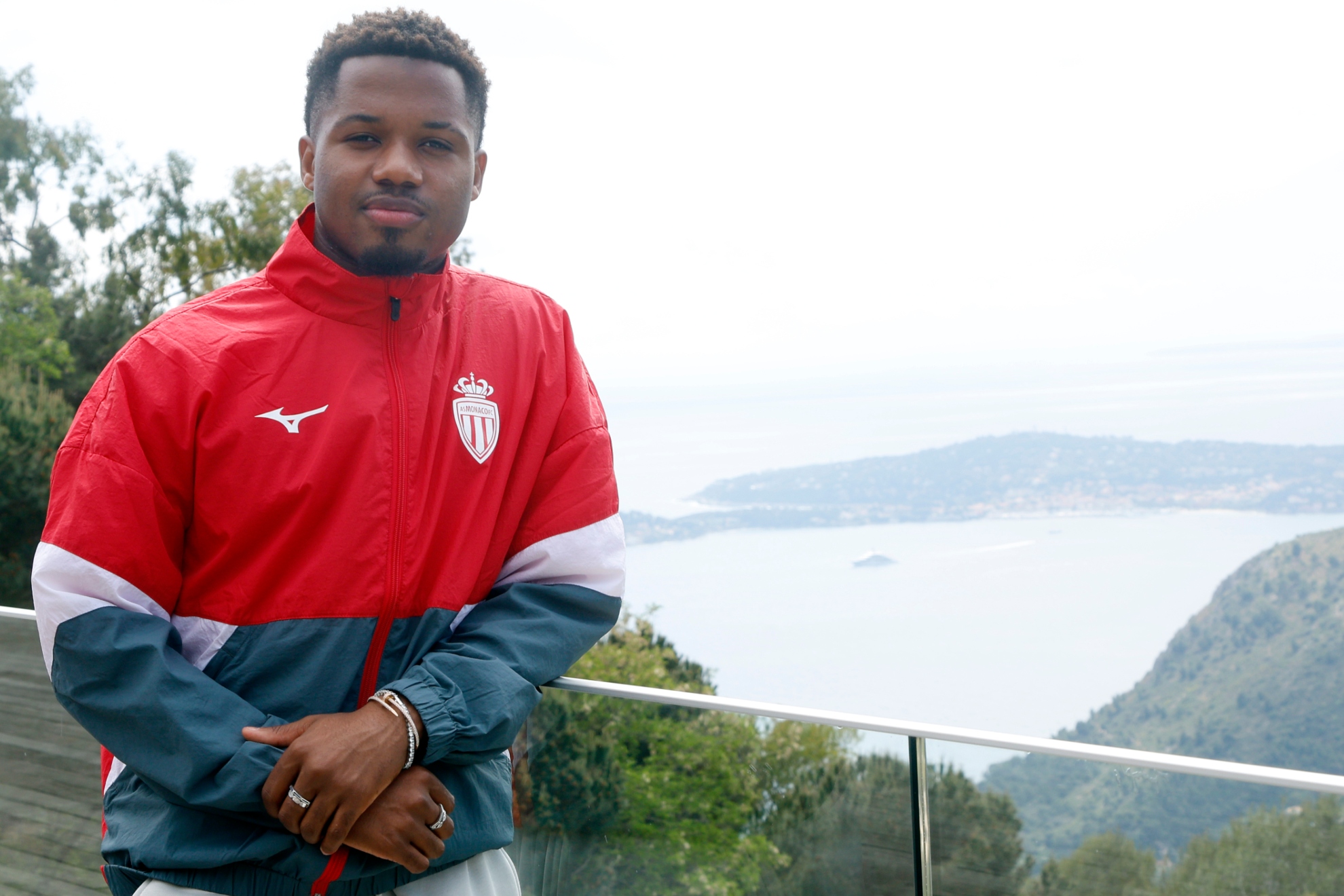 Ansu Fati, Monaco in the background.